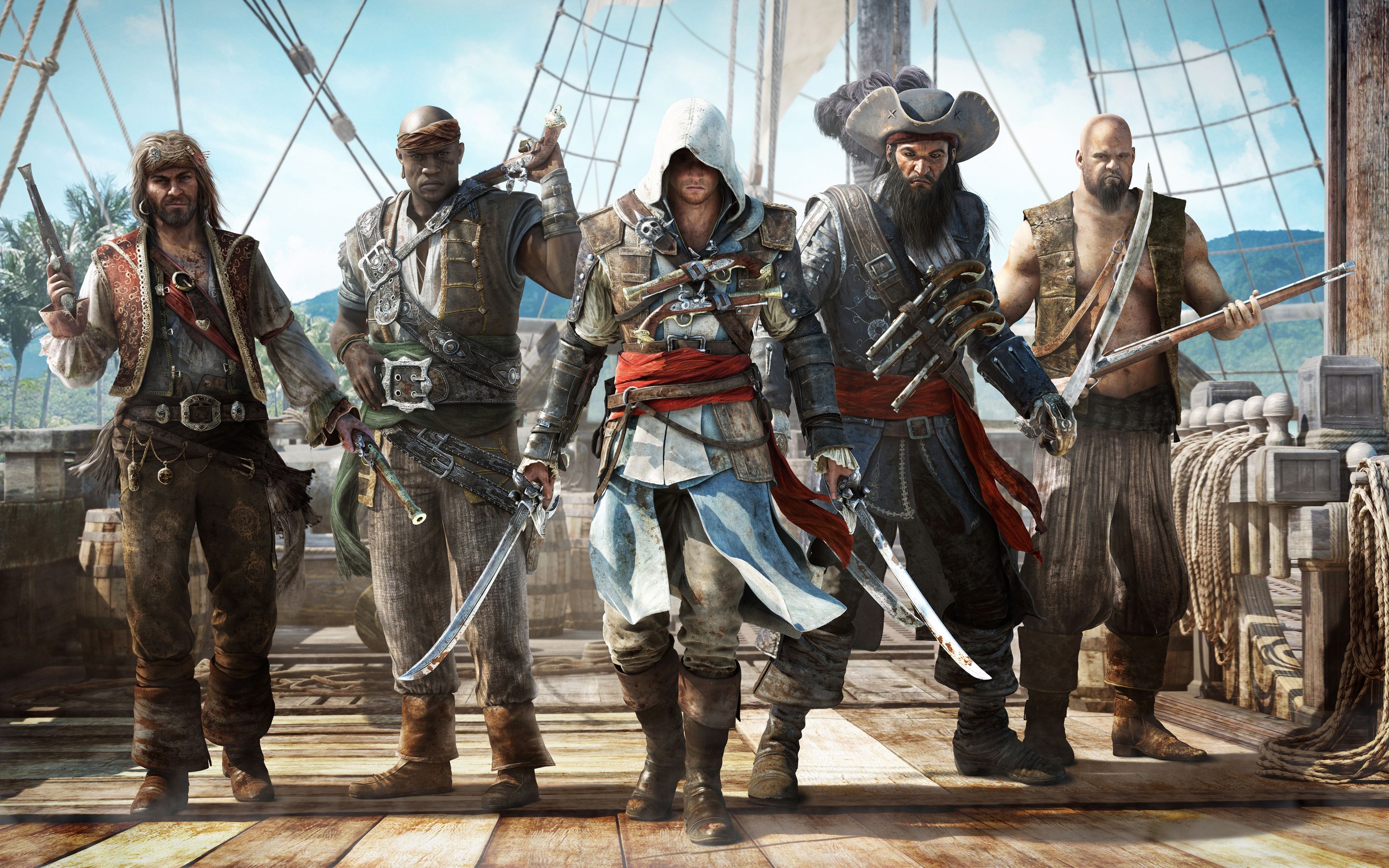 General 2880x1800 Assassin's Creed video games Assassin's Creed: Black Flag PC gaming video game men video game characters video game art