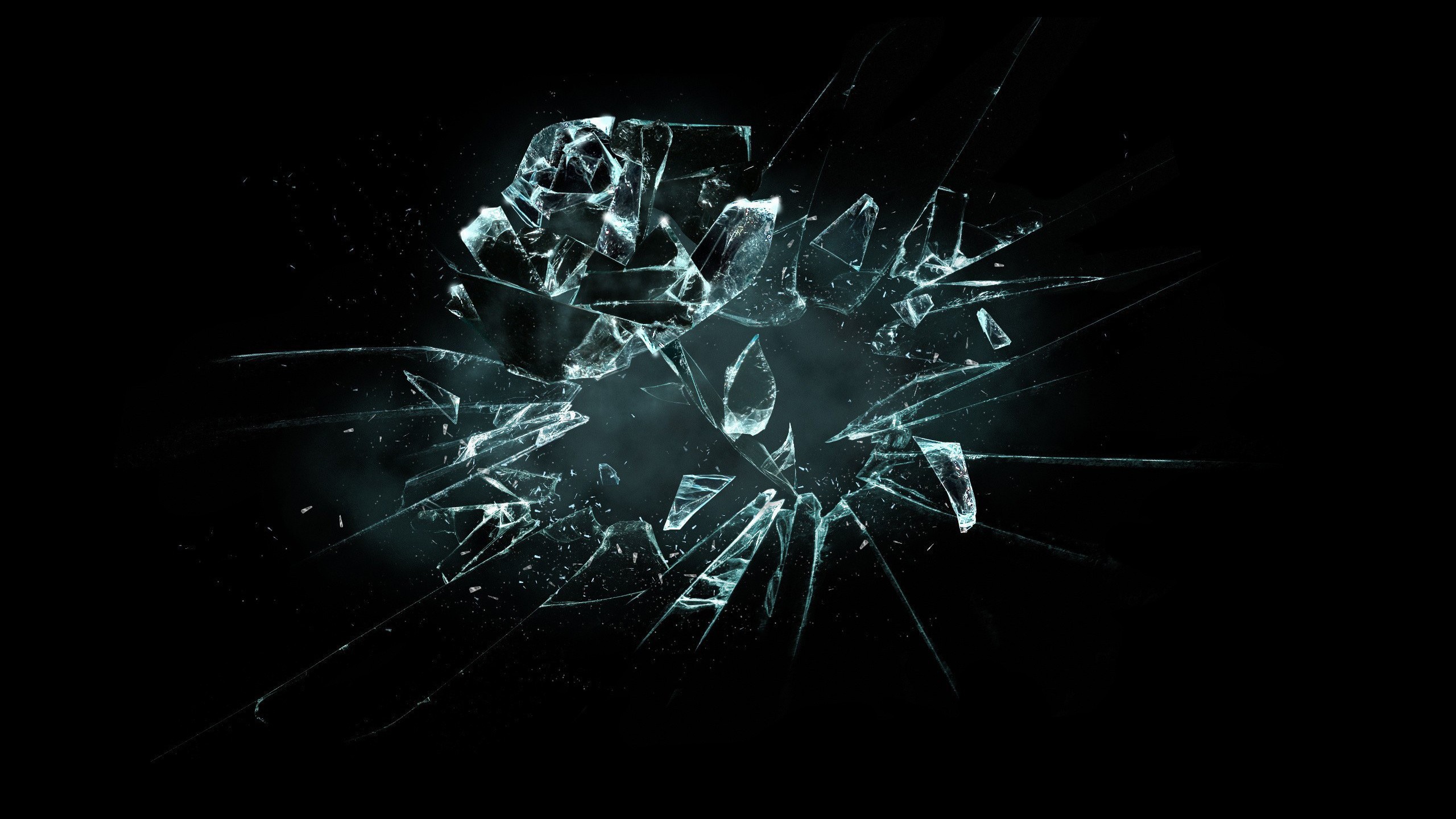 General 2560x1440 glass shattered broken glass