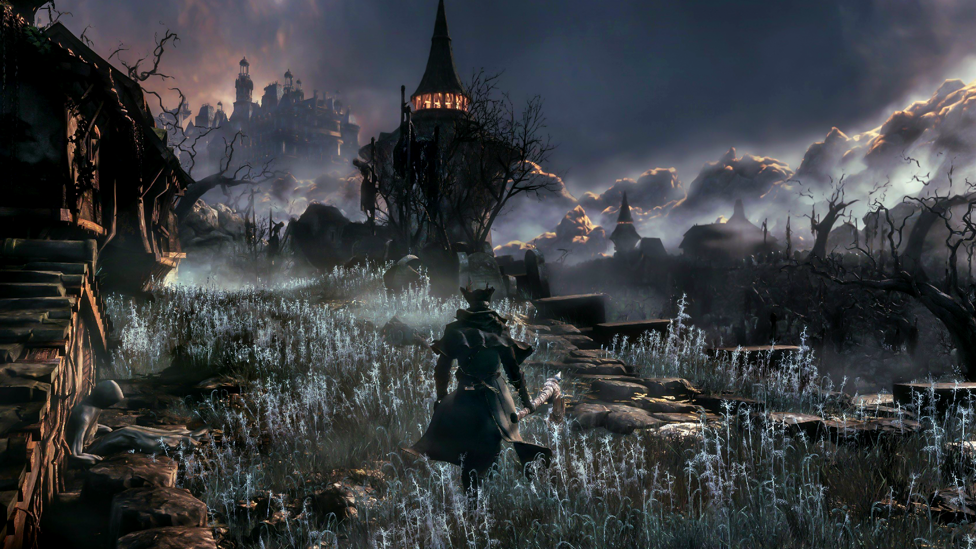 General 1920x1080 Bloodborne video games screen shot video game art From Software