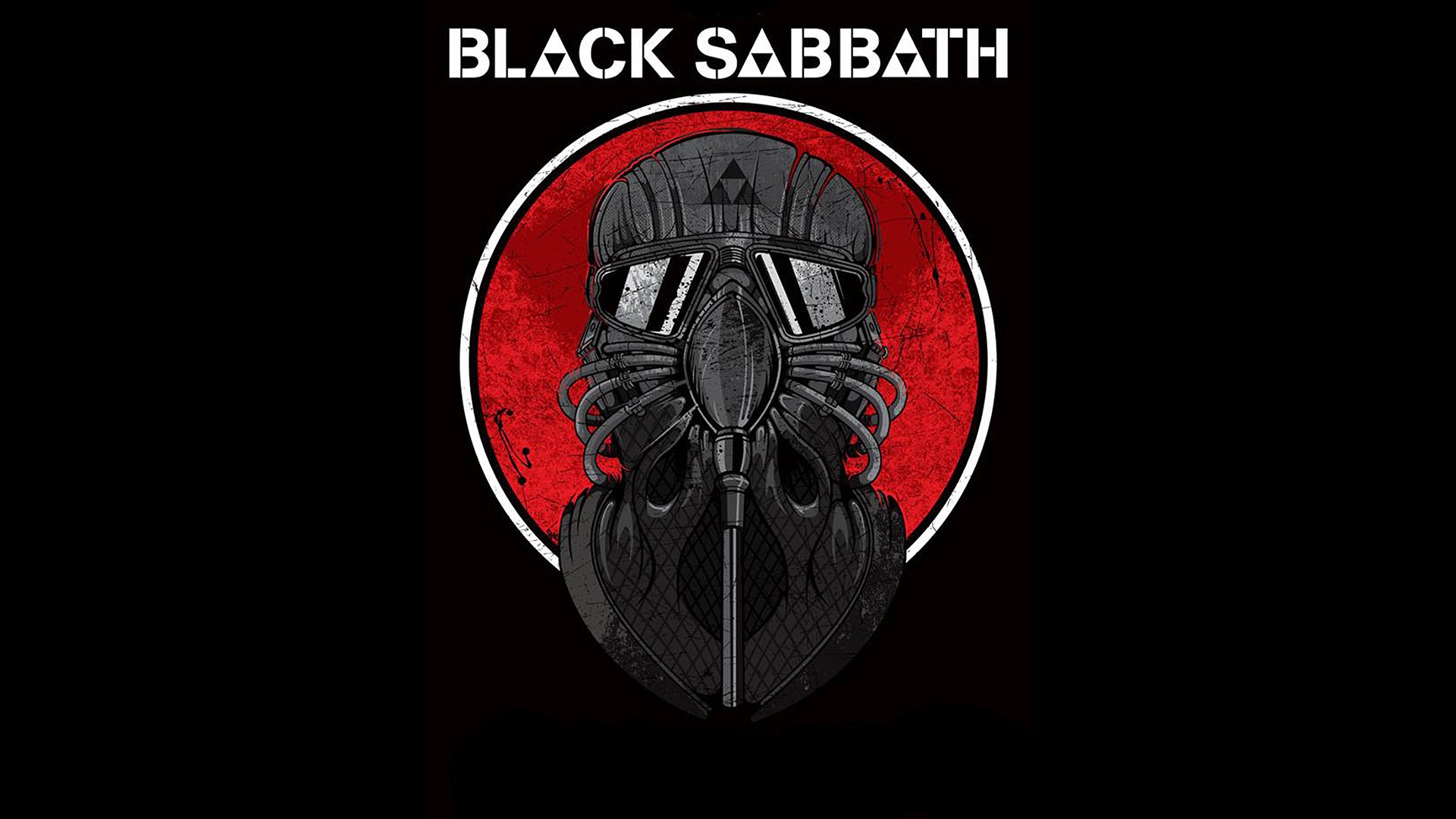 General 1920x1080 music Black Sabbath heavy metal band text simple background black background band logo logo