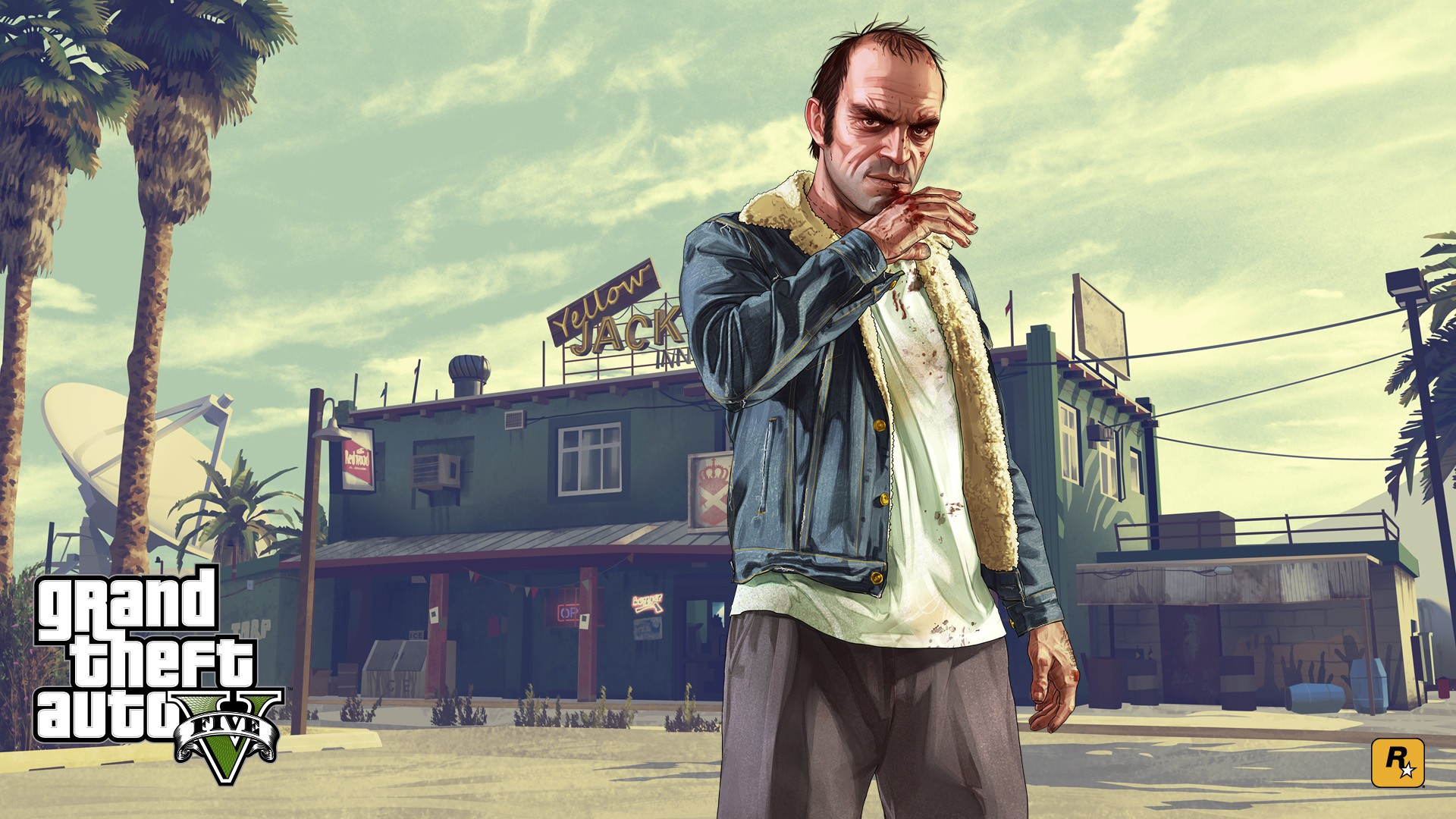 General 1920x1080 Trevor Philips Grand Theft Auto V Rockstar Games video games video game men PC gaming video game art