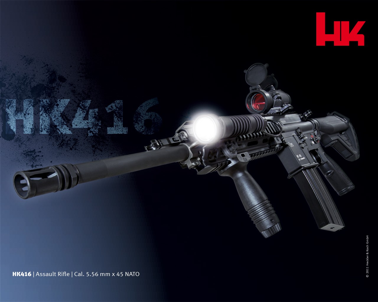 General 1280x1024 gun rifles military HK 416 (gun) weapon 2011 (Year) Heckler & Koch assault rifle German firearms