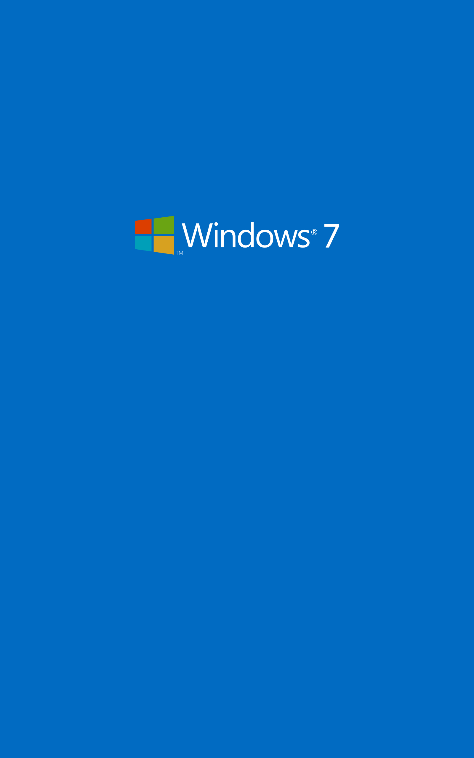 General 1600x2560 Windows 7 Microsoft Windows operating system minimalism simple background logo portrait display blue background