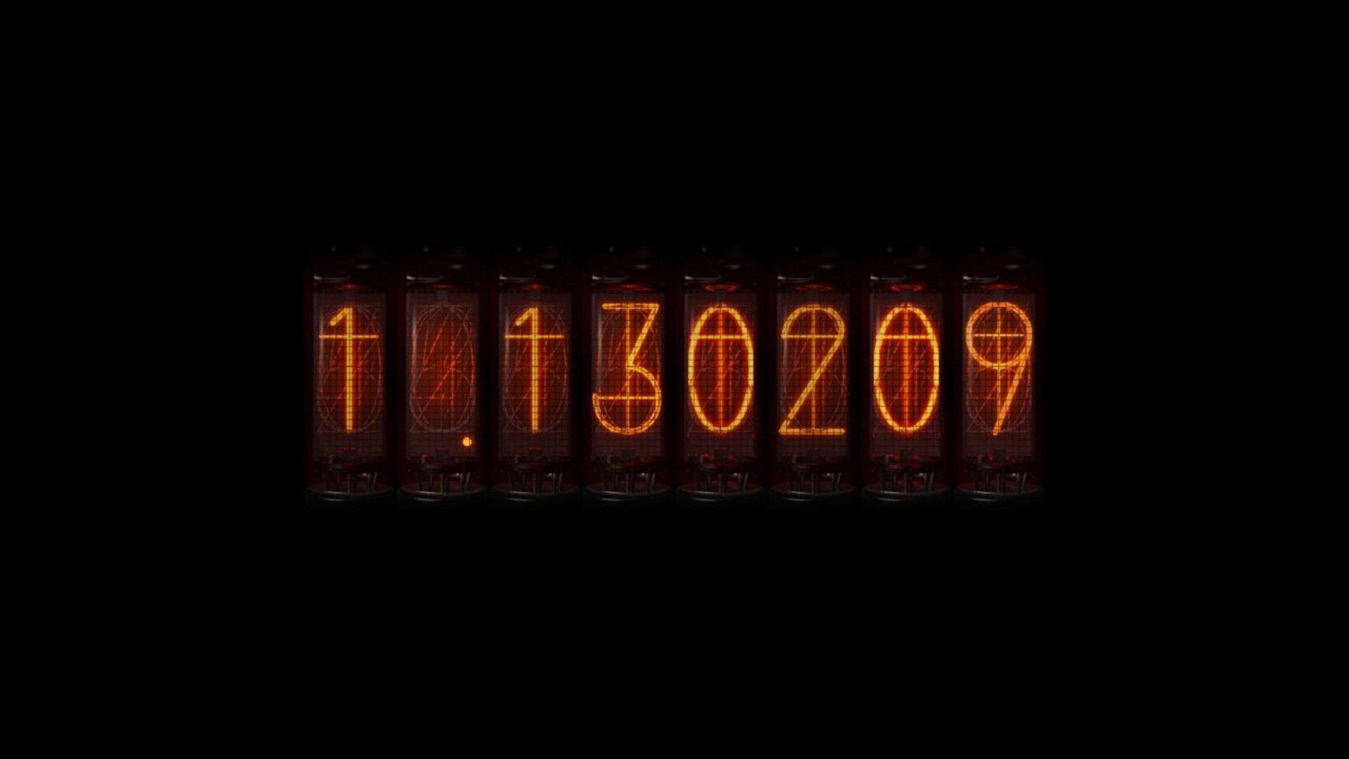 Anime 1920x1080 anime time travel Divergence Meter numbers simple background