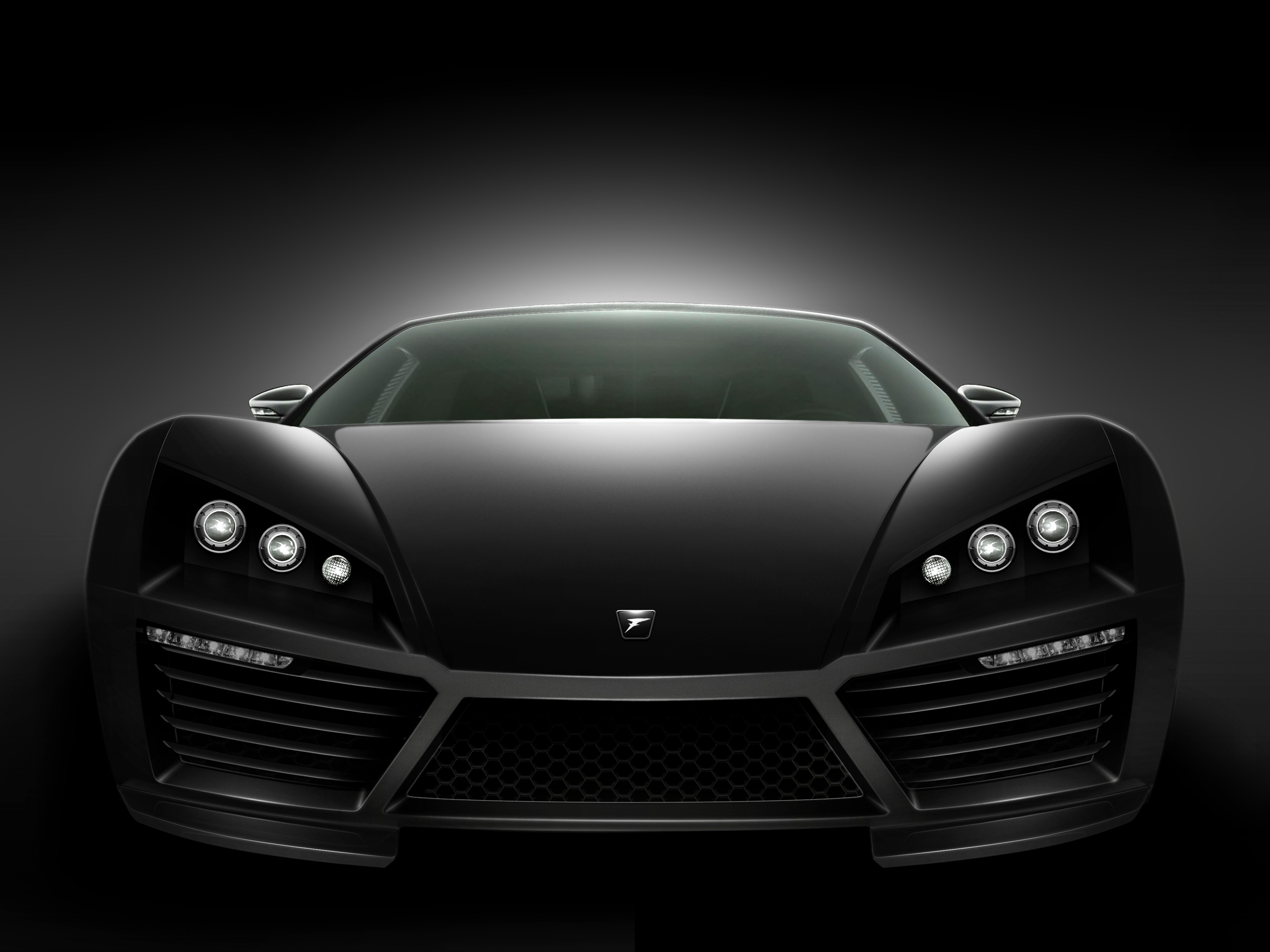 General 3543x2657 car black cars vehicle Fenix V8 frontal view simple background British cars
