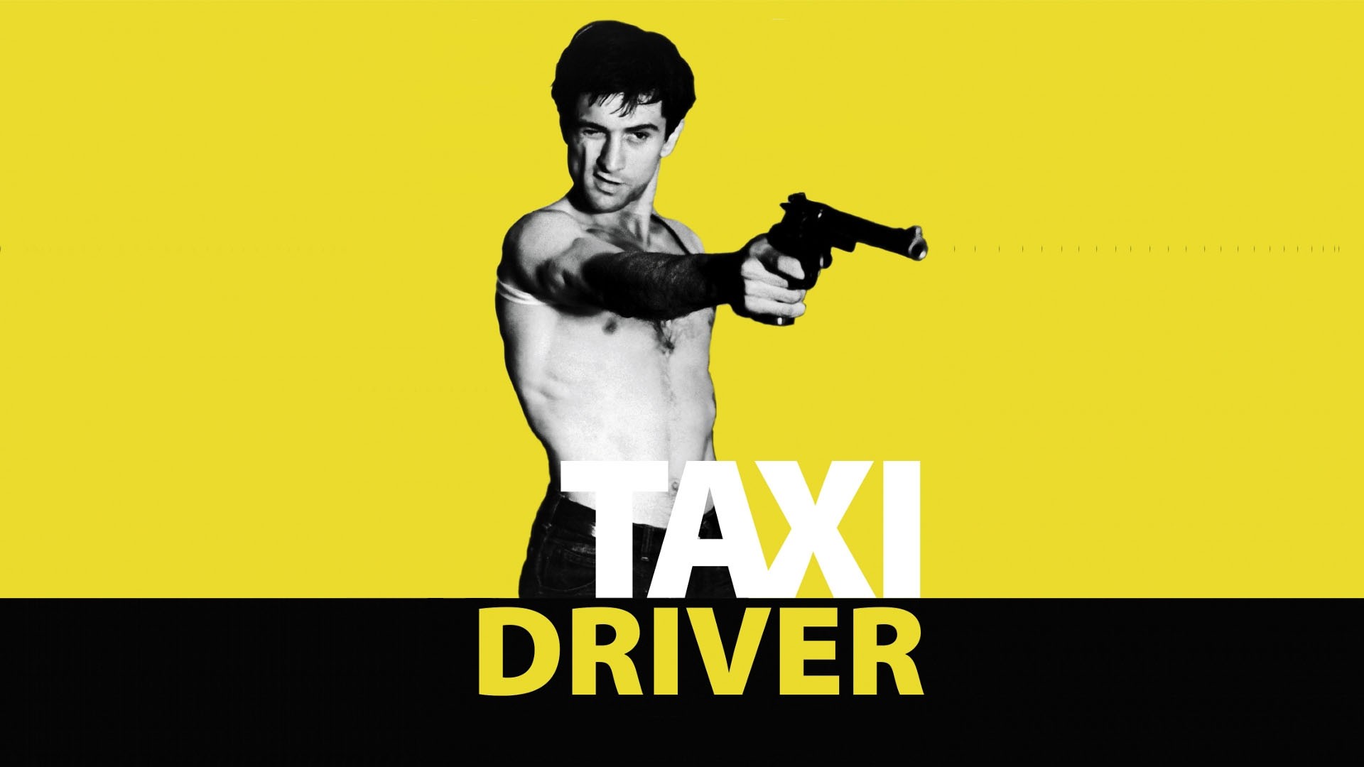 General 1920x1080 Robert de Niro Taxi Driver movies gun yellow yellow background weapon simple background