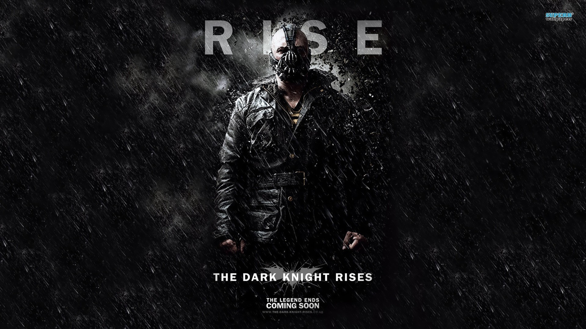 General 1920x1080 movies The Dark Knight Rises Bane villains rain movie poster Tom Hardy British DC Comics Warner Brothers Christopher Nolan