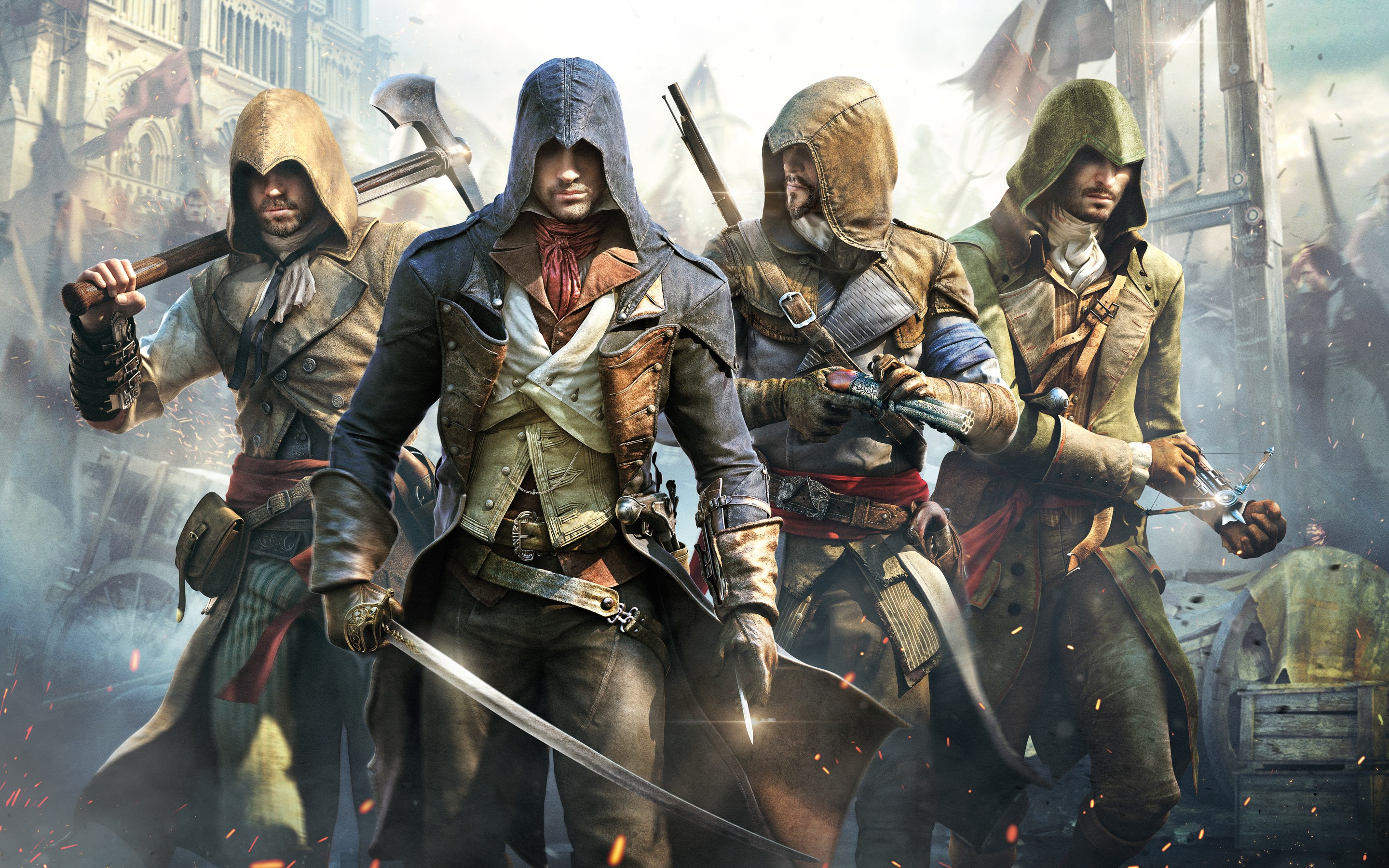 General 2880x1800 Assassin's Creed Assassin's Creed:  Unity video games video game men PC gaming