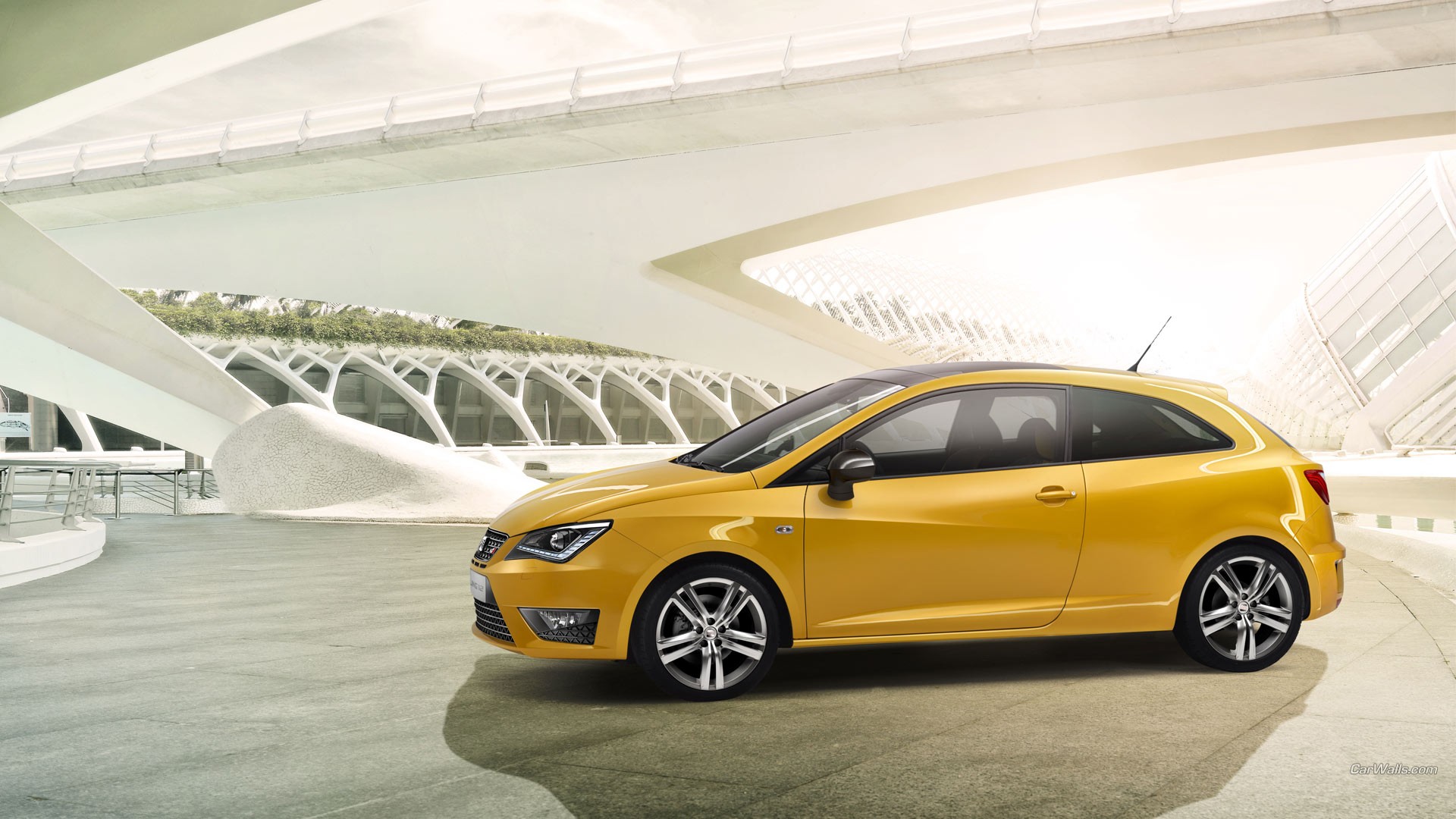 General 1920x1080 Seat Ibiza car concept cars yellow cars seat vehicle Spanish cars Volkswagen Group hatchbacks