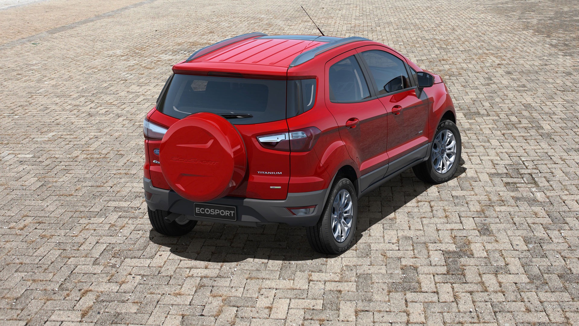 General 1920x1080 Ford EcoSport Ford vehicle car red cars SUV Brazilian cars