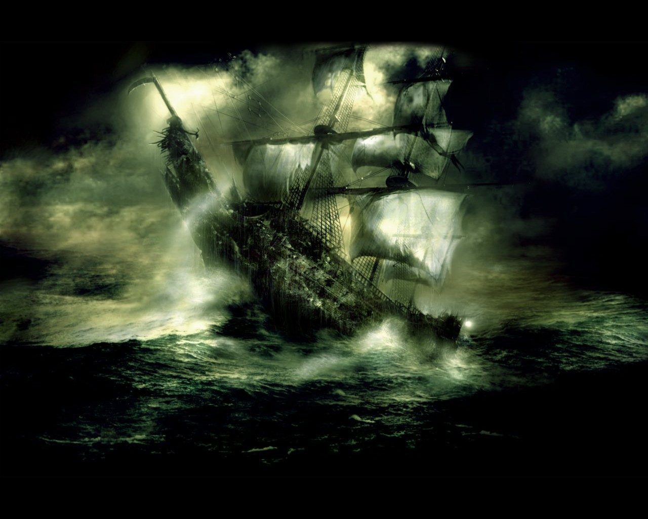 General 1280x1024 fantasy art war ship ghost ship sailing ship rigging (ship)
