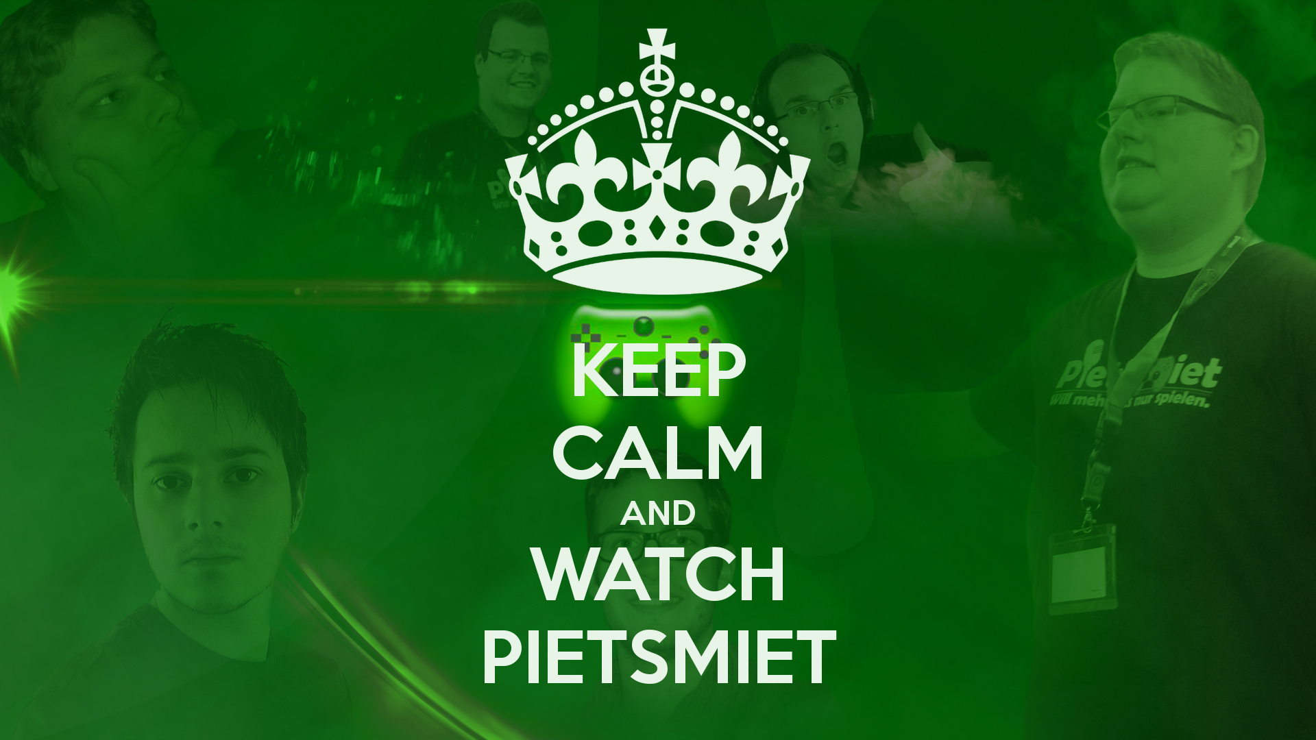 General 1920x1080 Keep Calm and... green background men