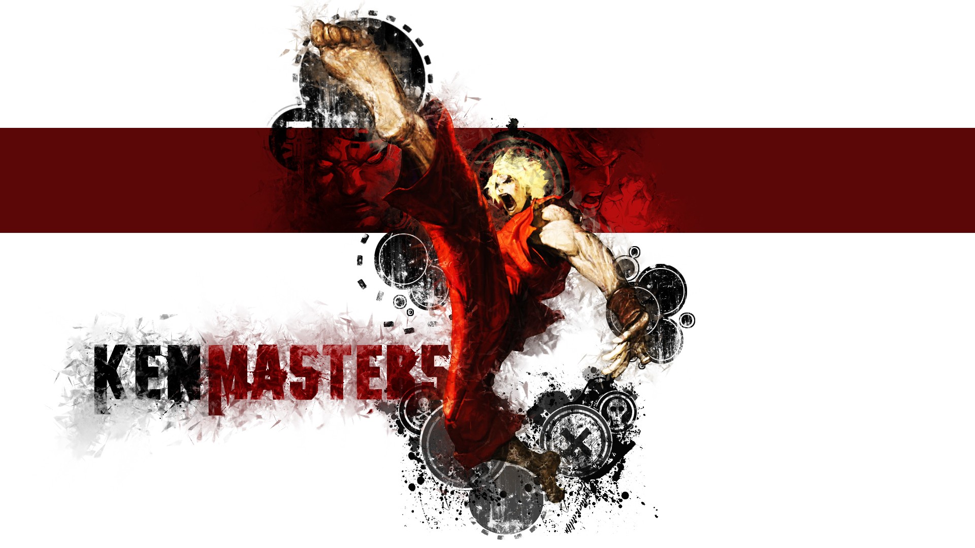 General 1920x1080 Street Fighter video games video game warriors video game art Ken Masters video game man