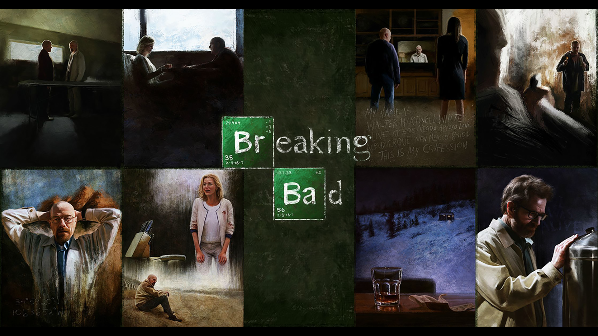 General 1920x1080 Breaking Bad collage TV series