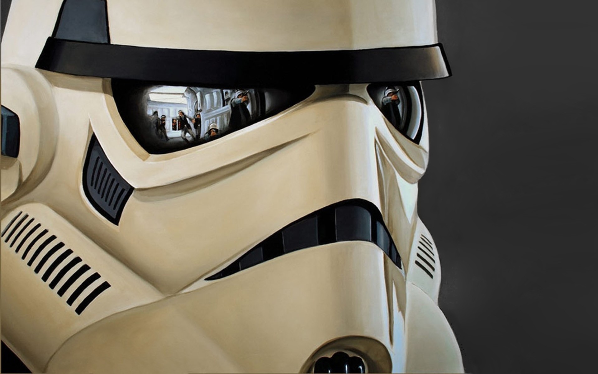General 1920x1200 Star Wars stormtrooper Trooper movies artwork reflection helmet Galactic Empire Imperial Stormtrooper Imperial Forces digital art closeup
