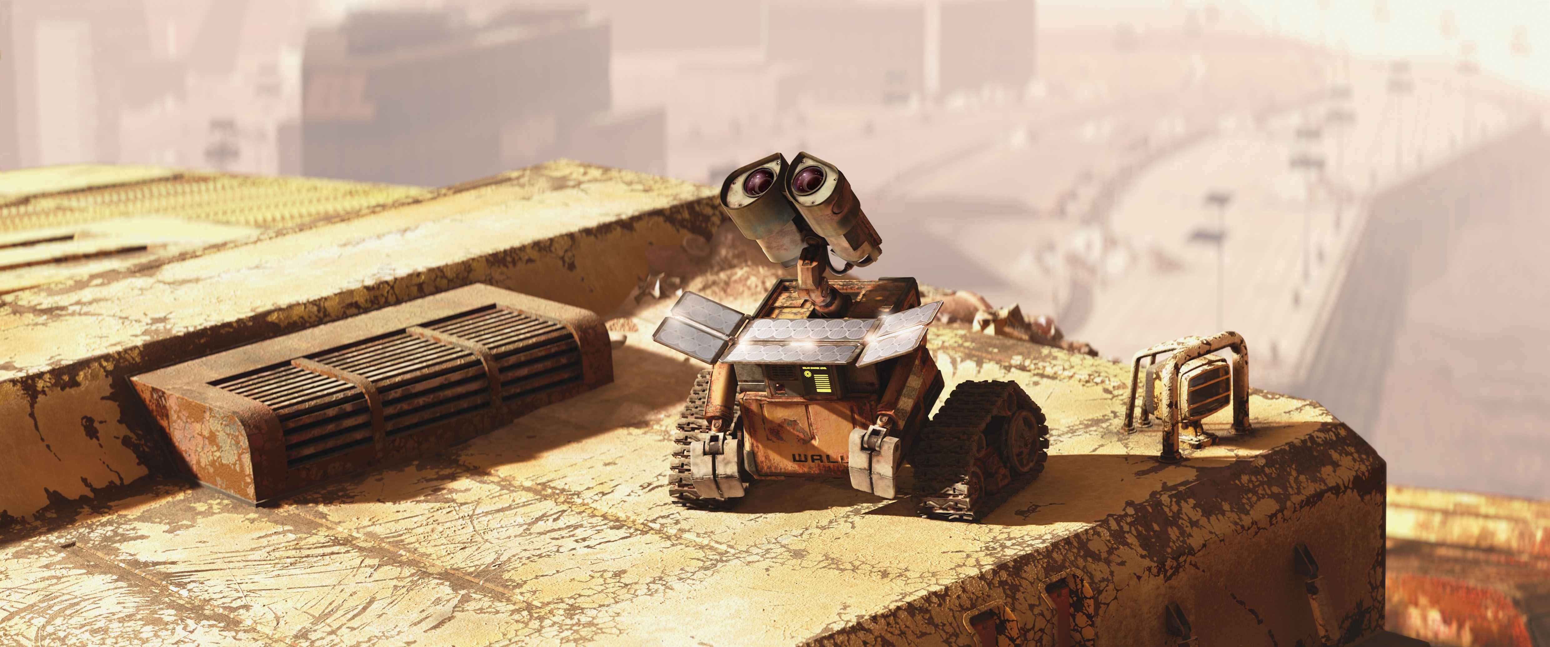 General 4961x2070 WALL-E robot animated movies movies Pixar Animation Studios digital art