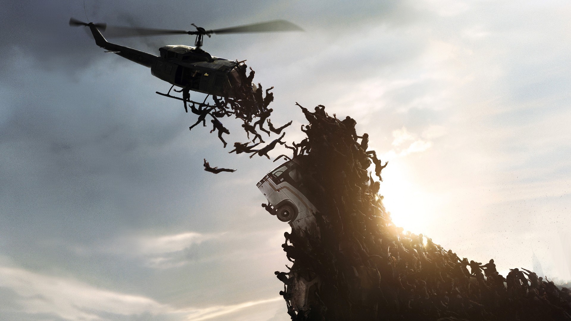 General 1920x1080 World War Z zombies helicopters movies 2013 (Year) vehicle undead