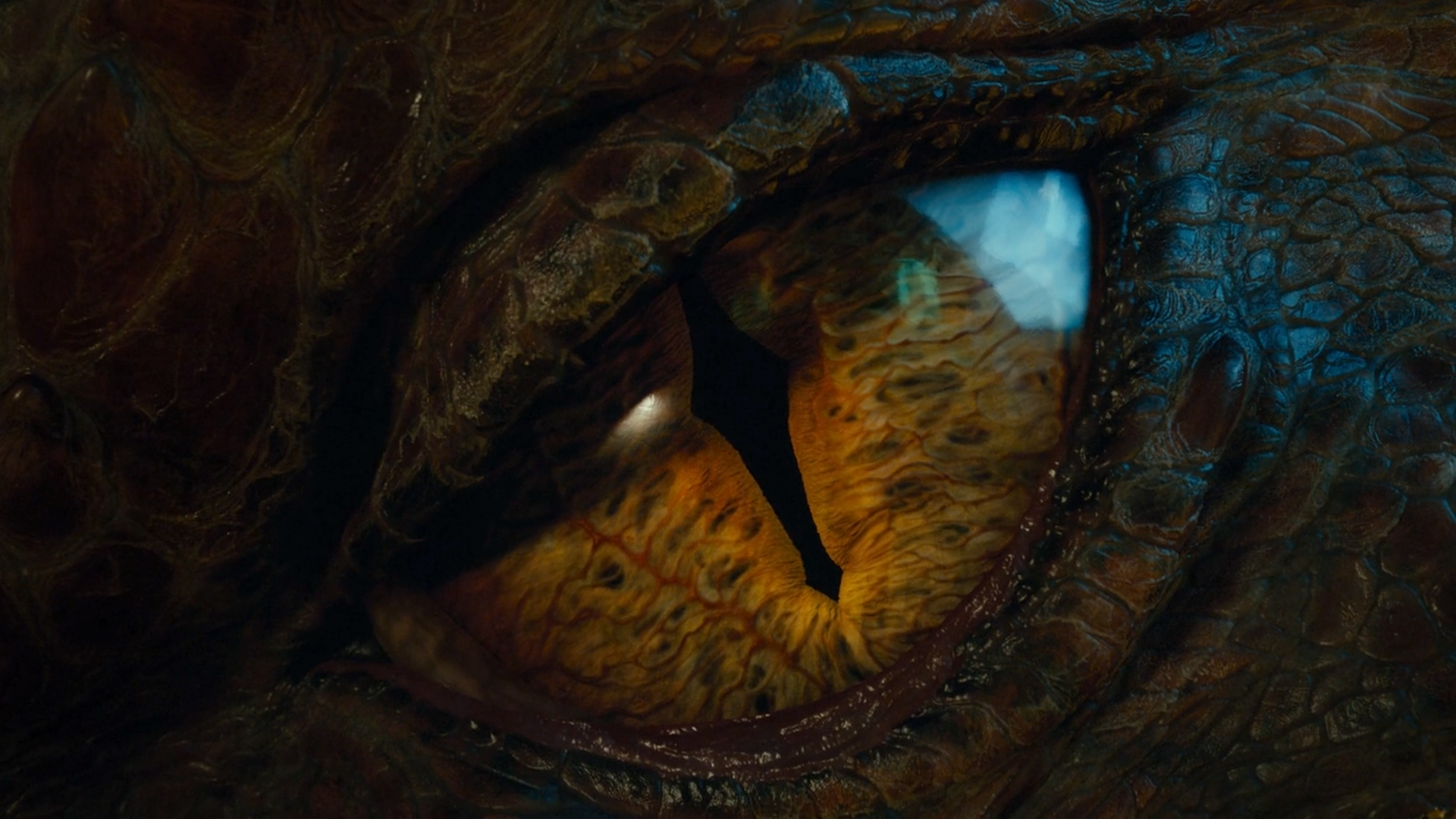 General 1920x1080 Smaug The Hobbit dragon eyes movies creature