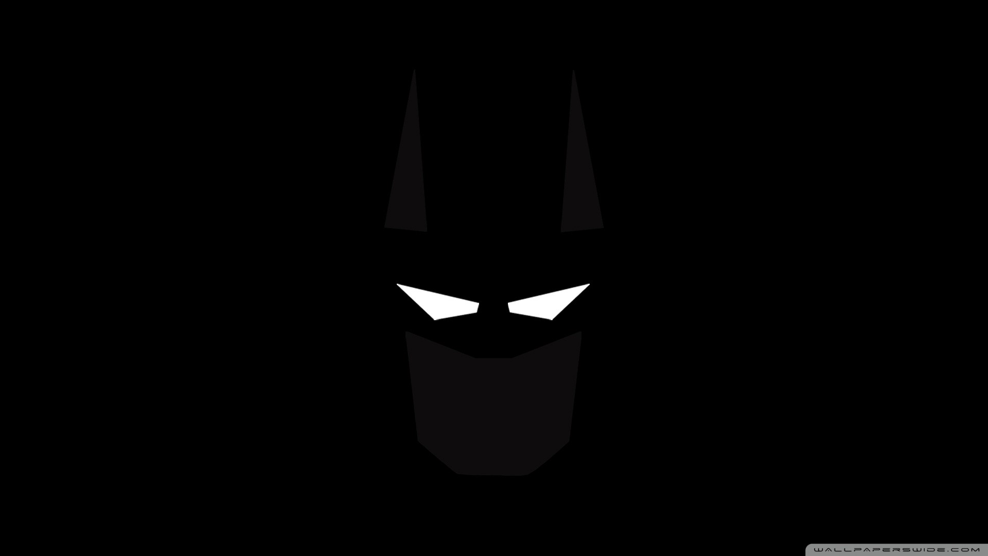 General 1920x1080 Batman minimalism eyes dark black black background comic art