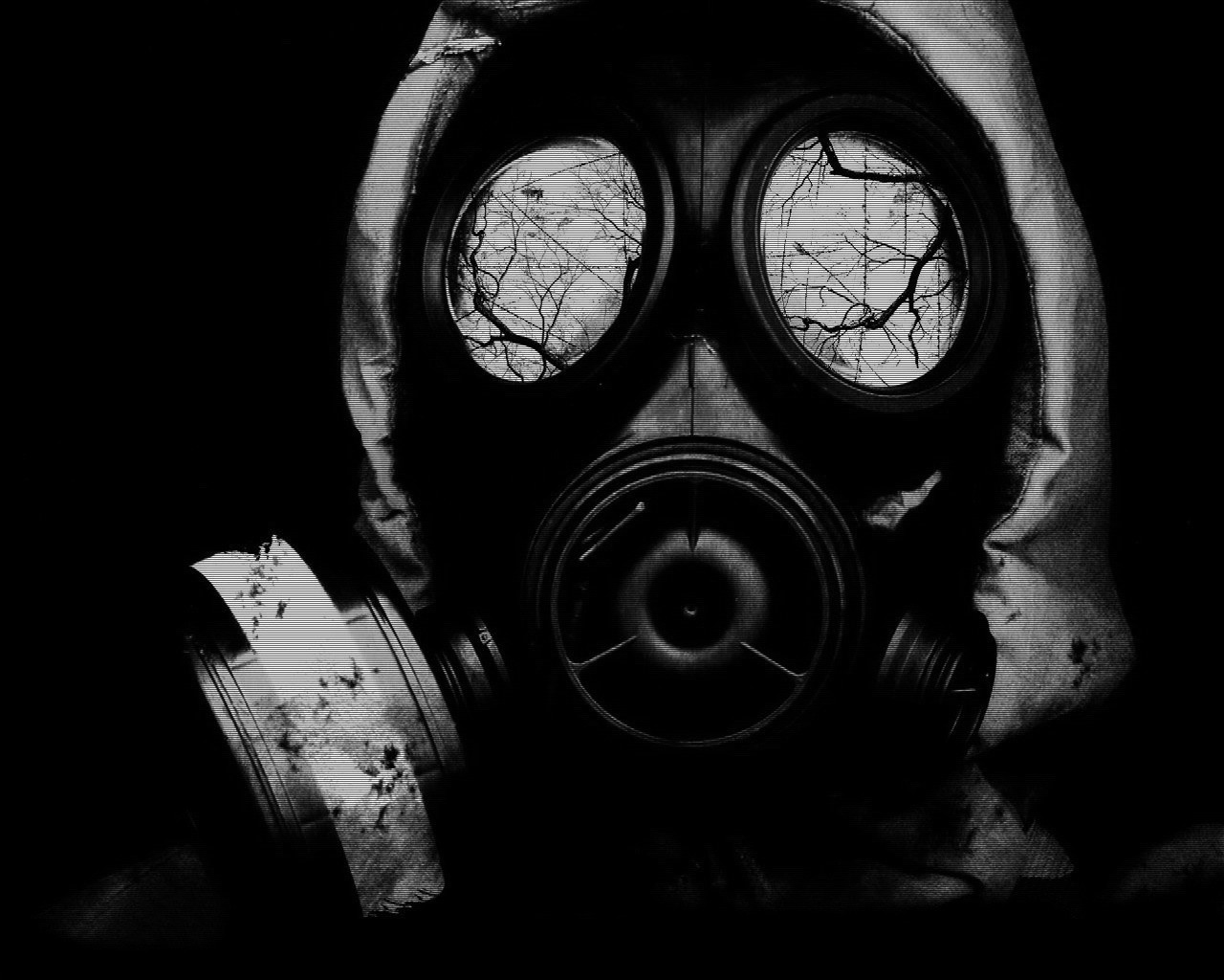 General 1280x1024 gas masks horror apocalyptic artwork
