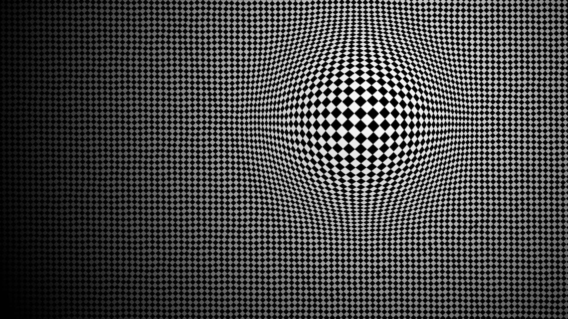 General 1920x1080 abstract optical illusion monochrome texture digital art