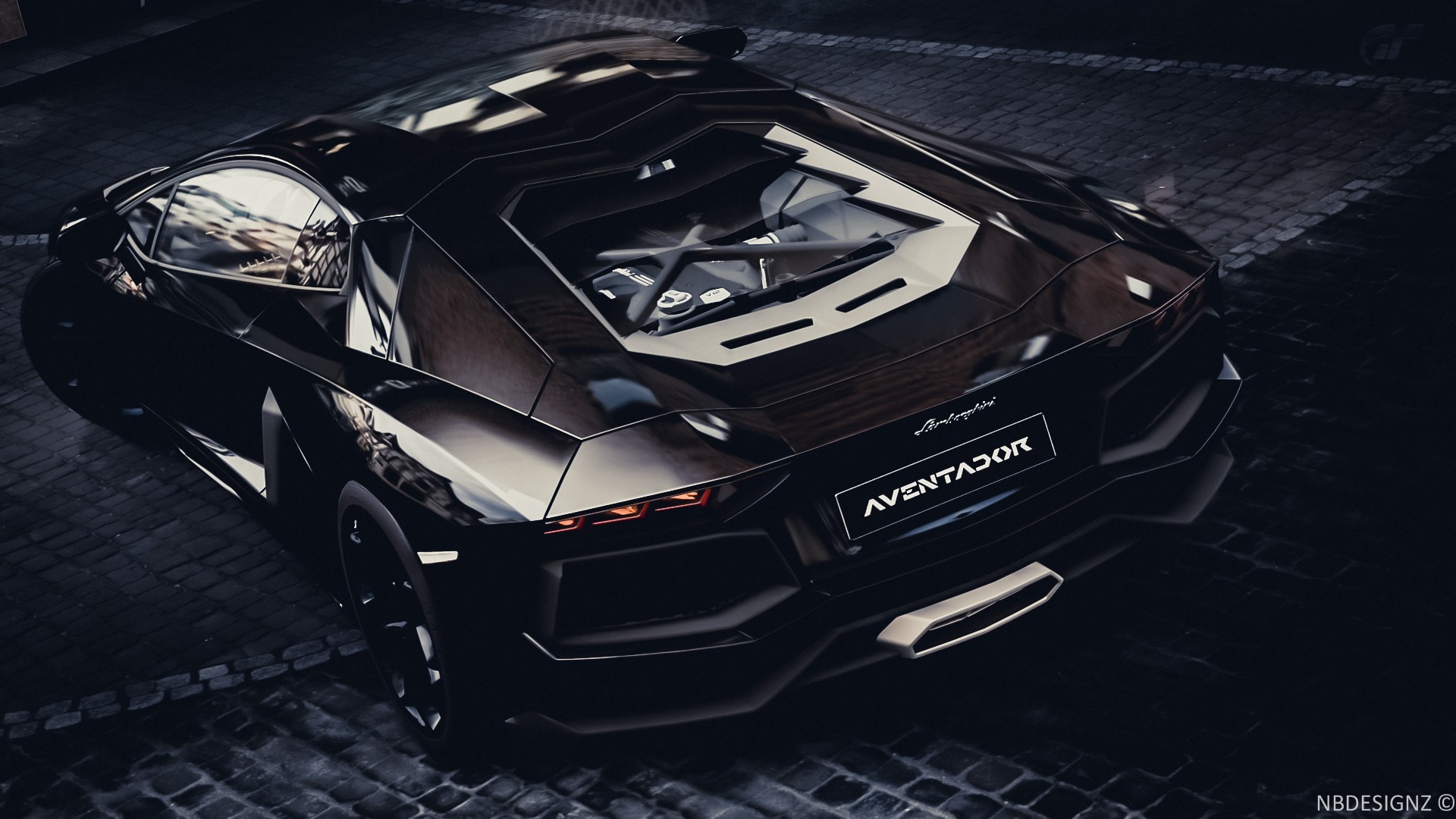 General 1920x1080 Lamborghini Aventador carbon fiber  car Lamborghini vehicle black cars