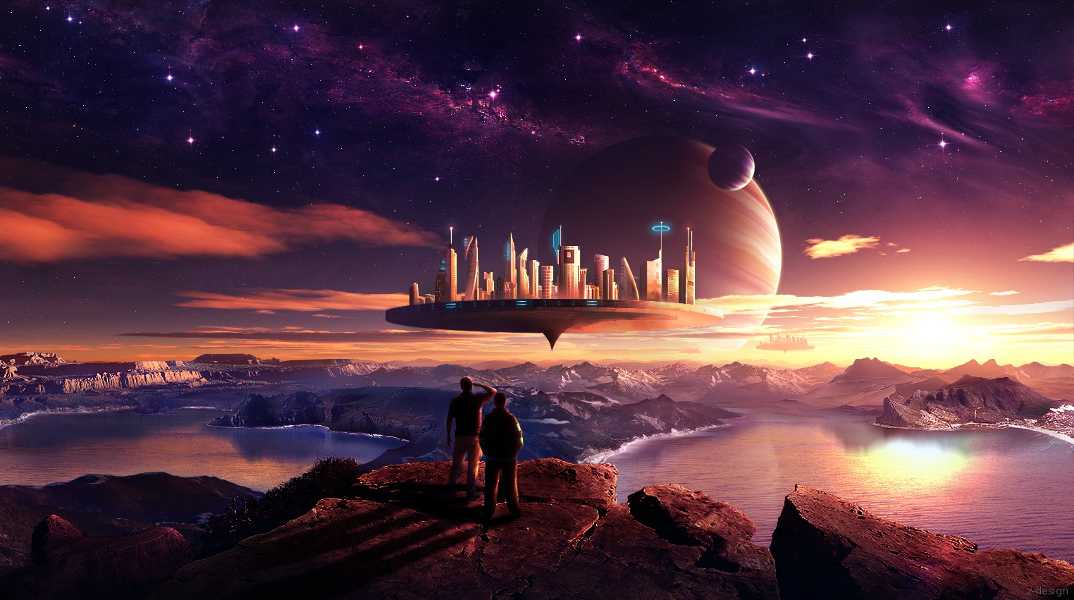 General 1524x851 planet science fiction space art futuristic city digital art futuristic