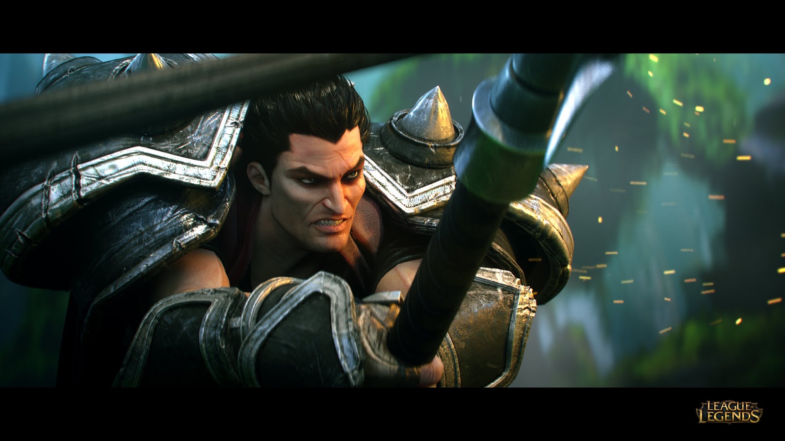 General 1600x900 League of Legends video games PC gaming video game art video game men dark hair warrior fantasy men fantasy art Darius (League of Legends)