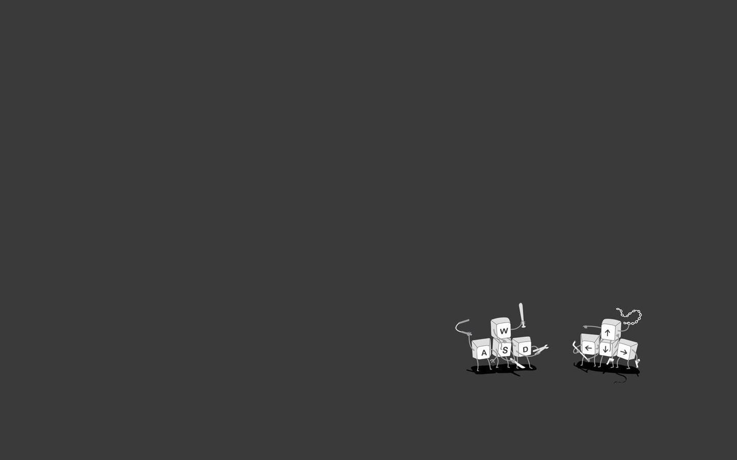 General 1440x900 humor simple background monochrome artwork computer gray background