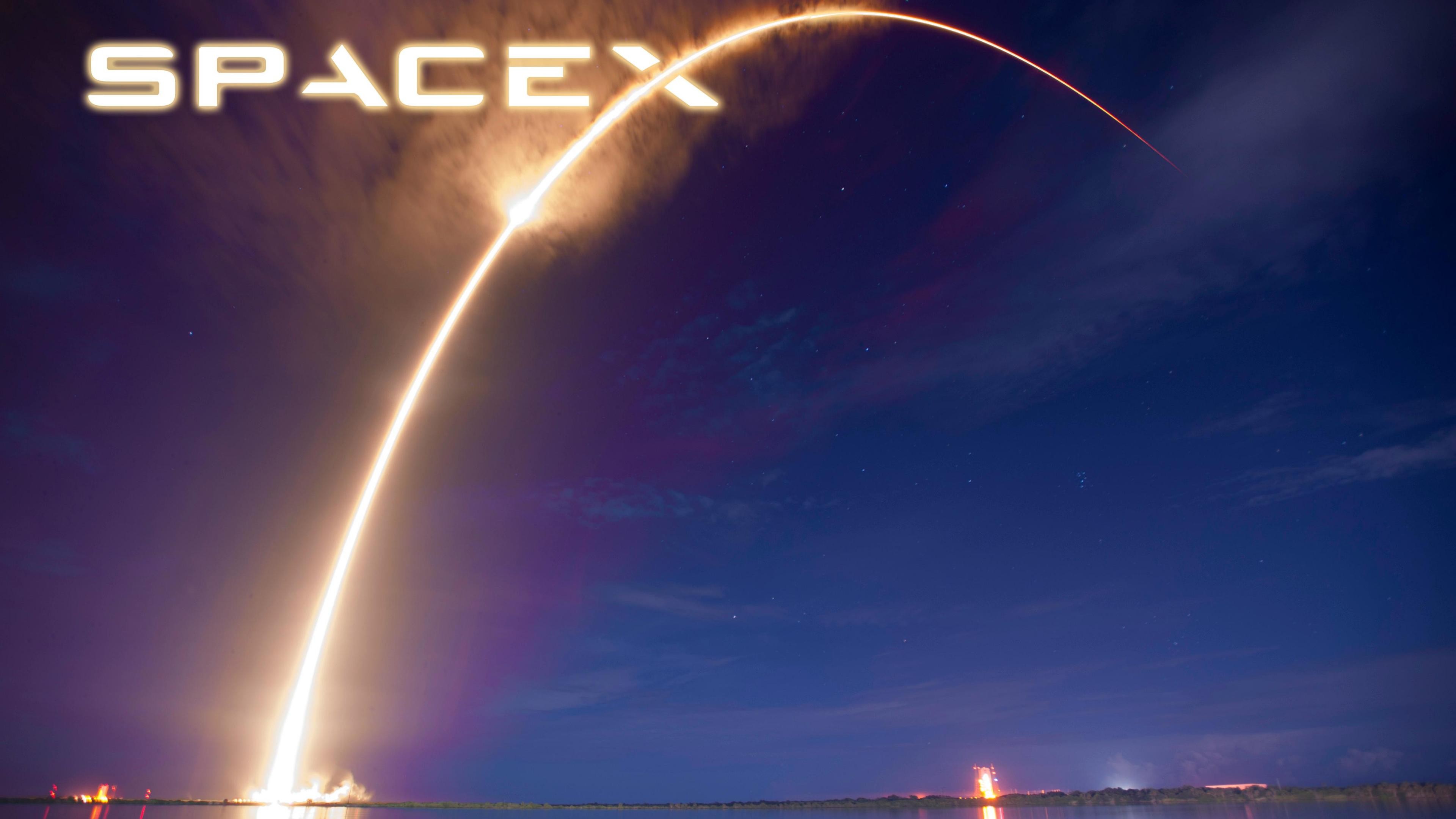 General 3840x2160 SpaceX space rocket launching