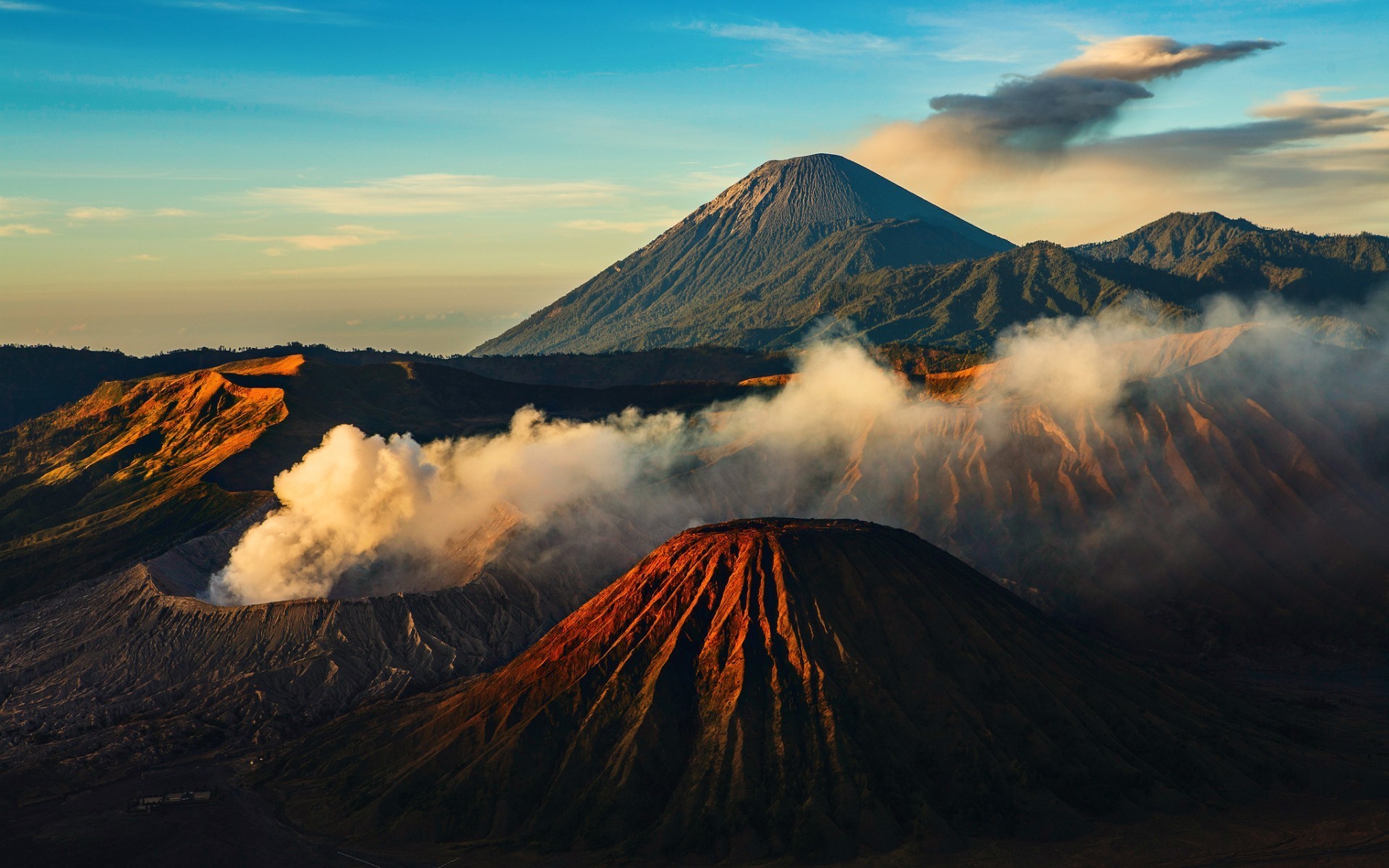 General 1920x1200 volcano landscape nature Mount Bromo Indonesia mountains Java (island)