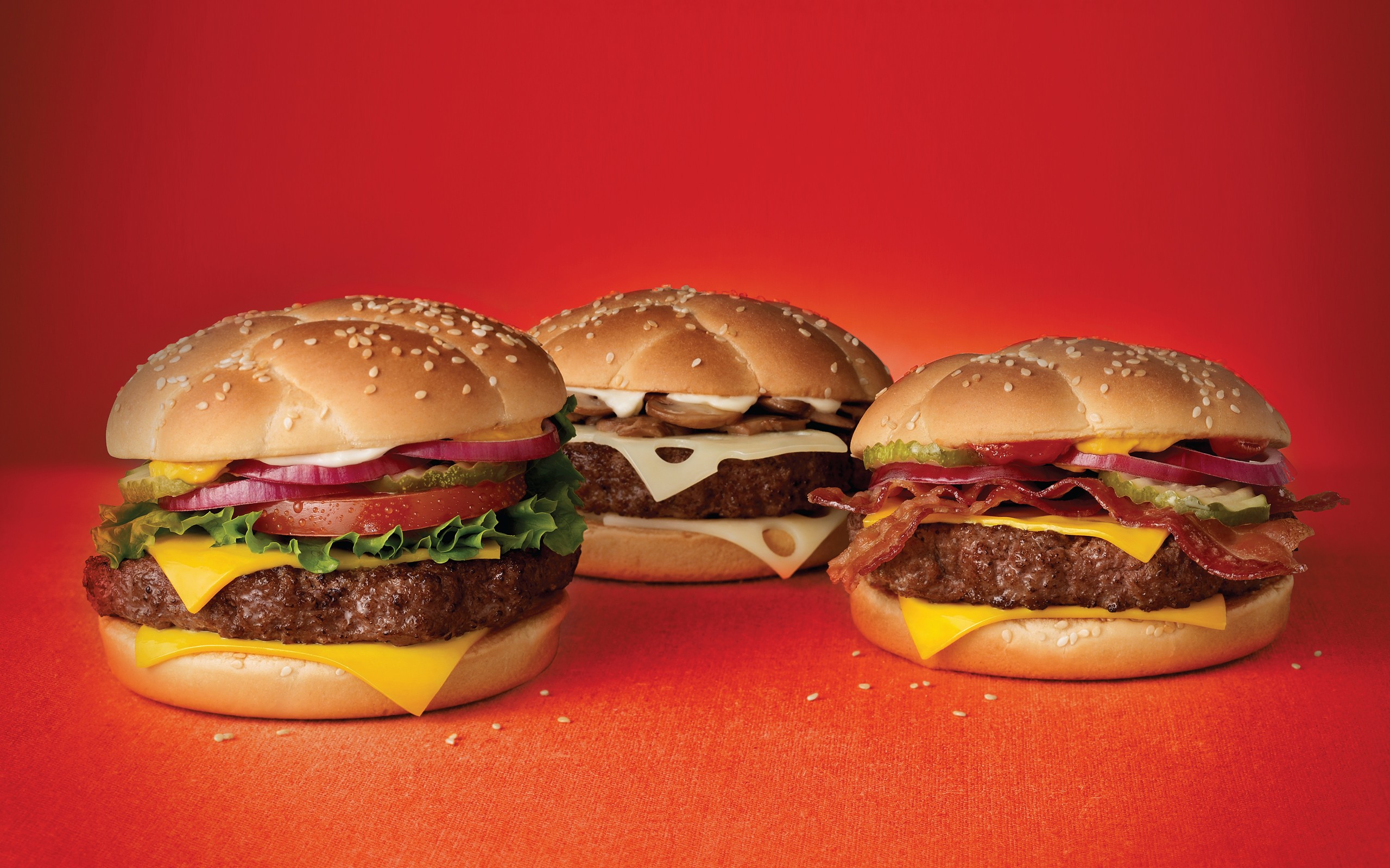 General 2560x1599 food burgers red background meat