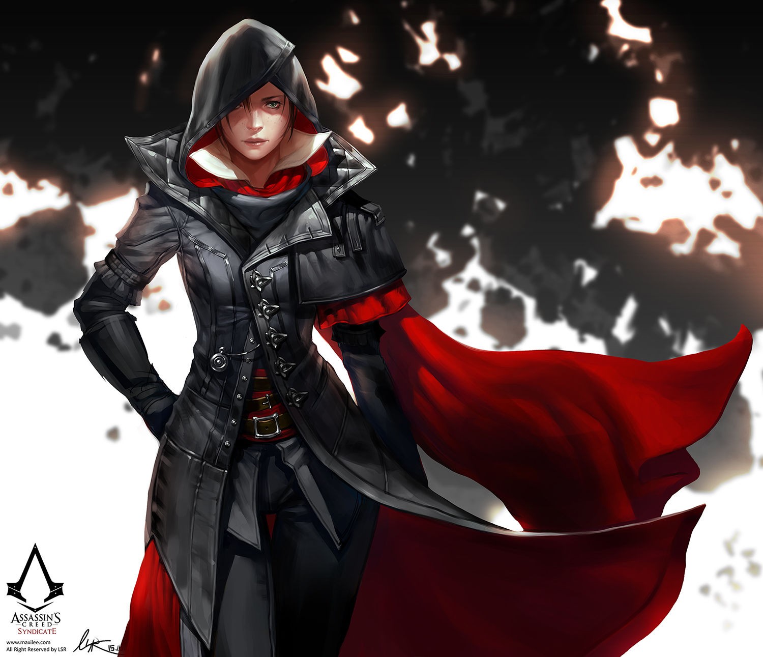 General 1500x1291 Assassin's Creed Evie Frye video game girls video game art Assassin's Creed Syndicate video game characters hoods women video games PC gaming