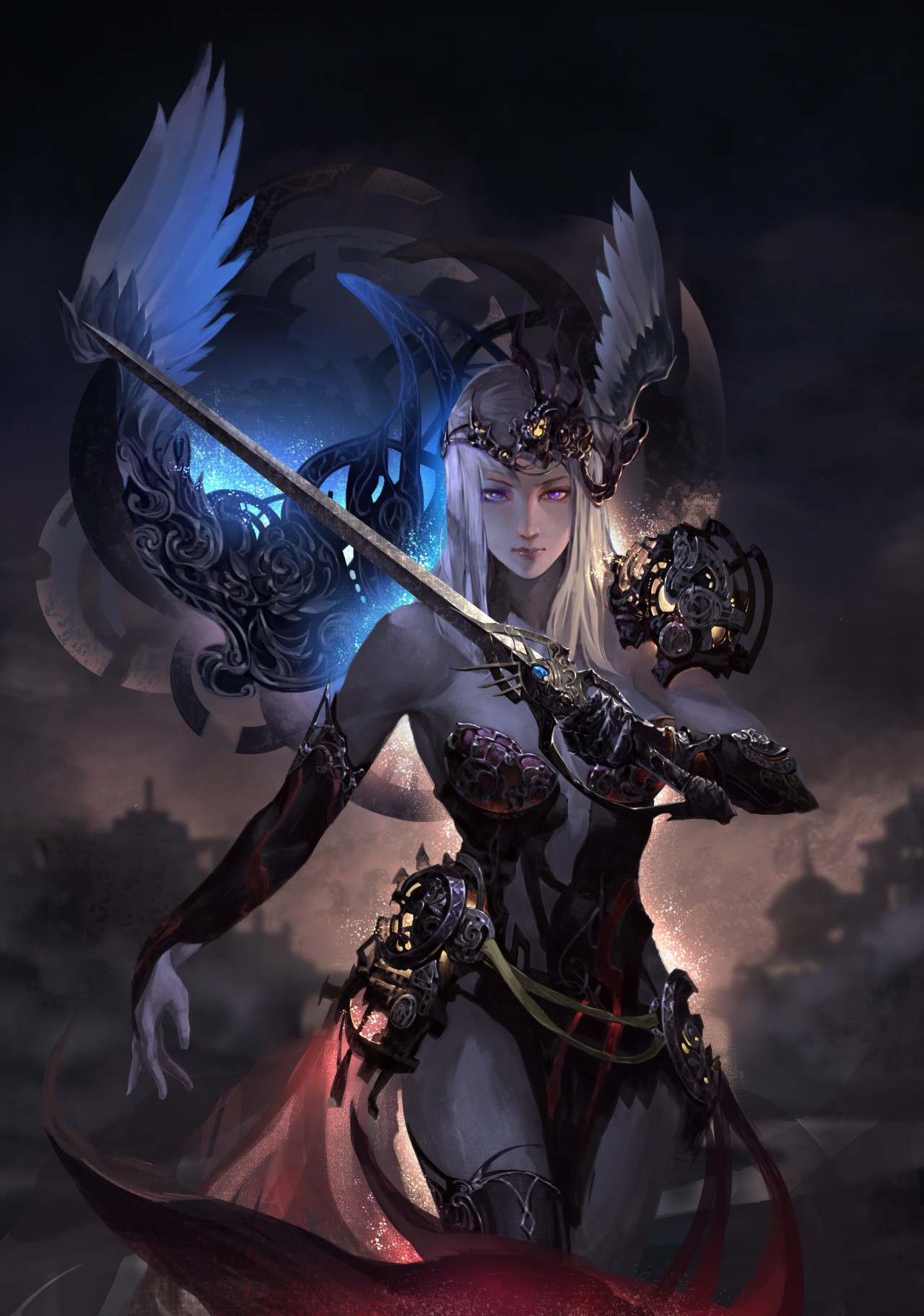General 1280x1822 fantasy girl fantasy art sword women women with swords weapon
