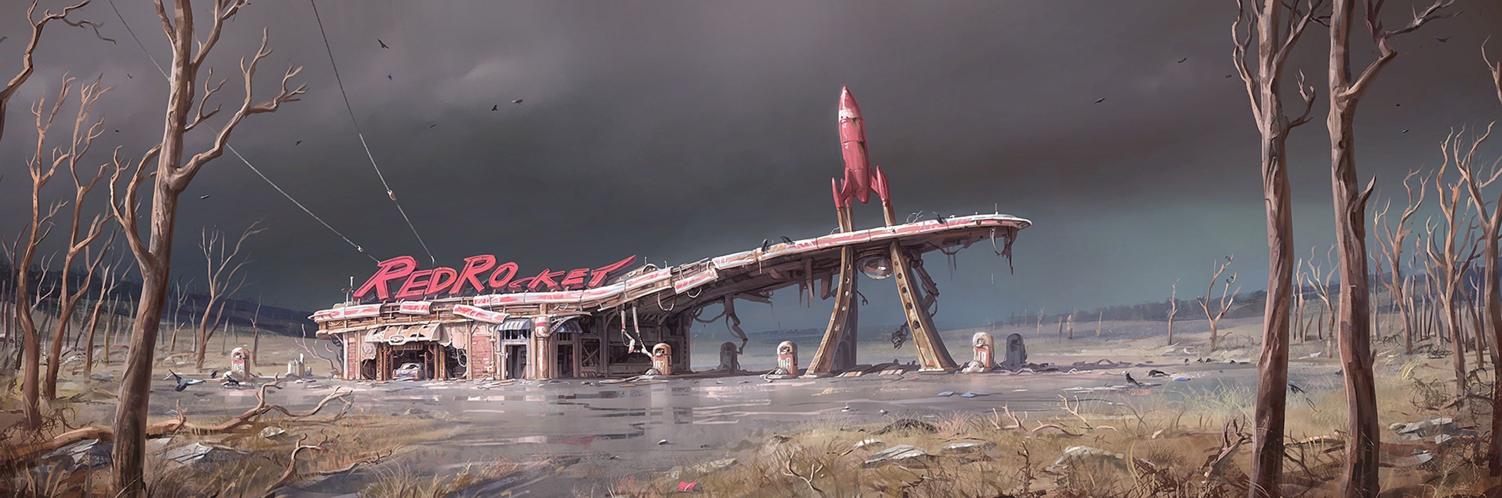 General 3000x996 Fallout 4 concept art video games video game art apocalyptic futuristic PC gaming