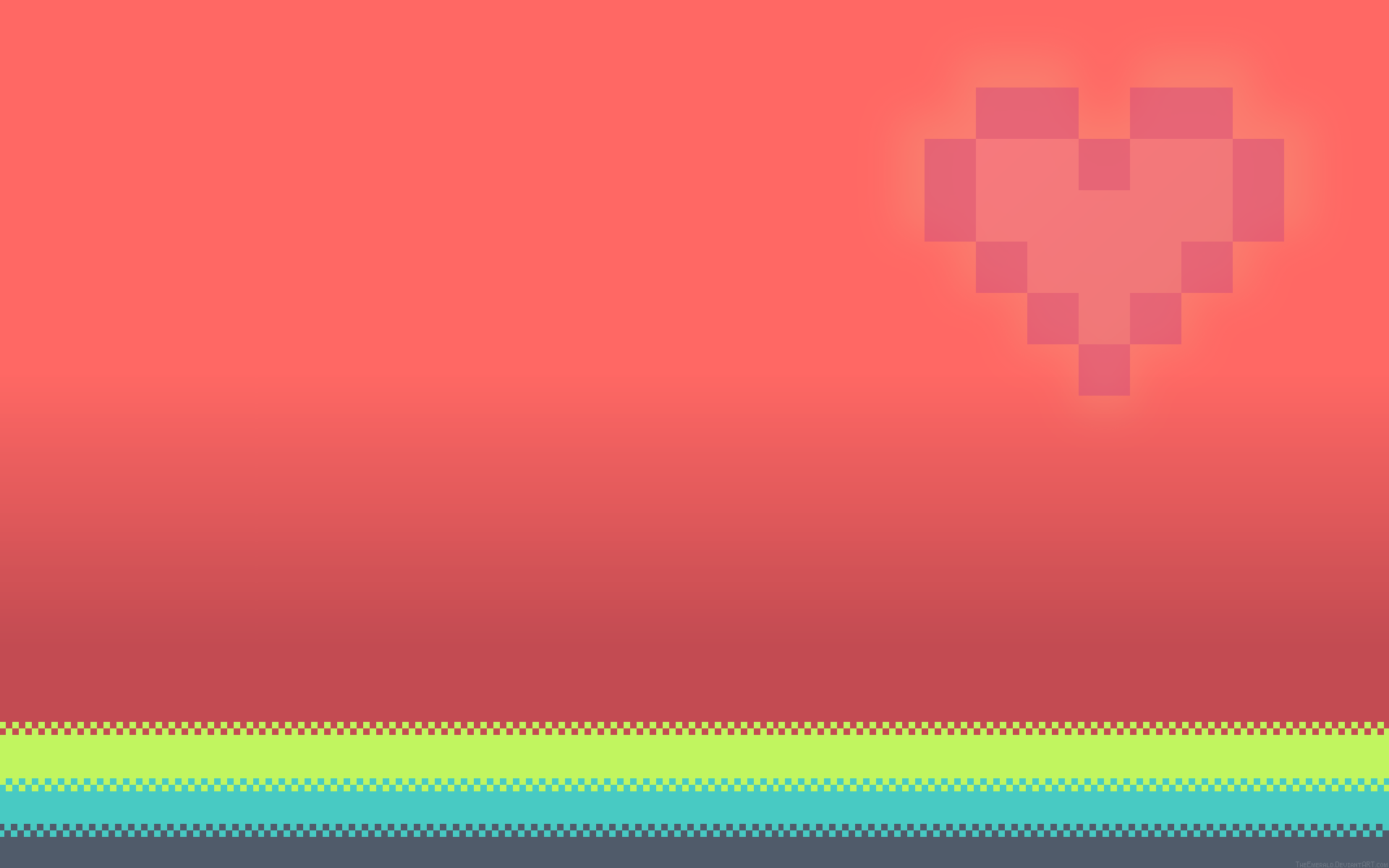 General 1920x1200 pixels pink love heart (design) digital art simple background