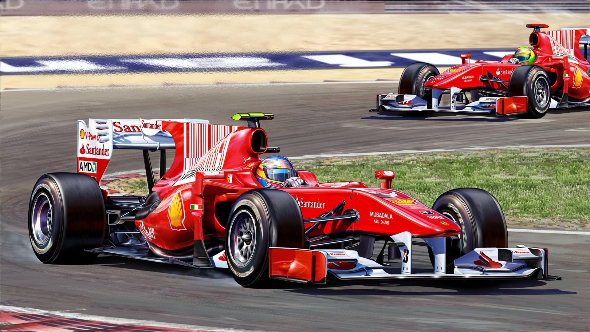 General 1920x1080 racing sport race cars car vehicle red cars livery Ferrari F1 Formula 1