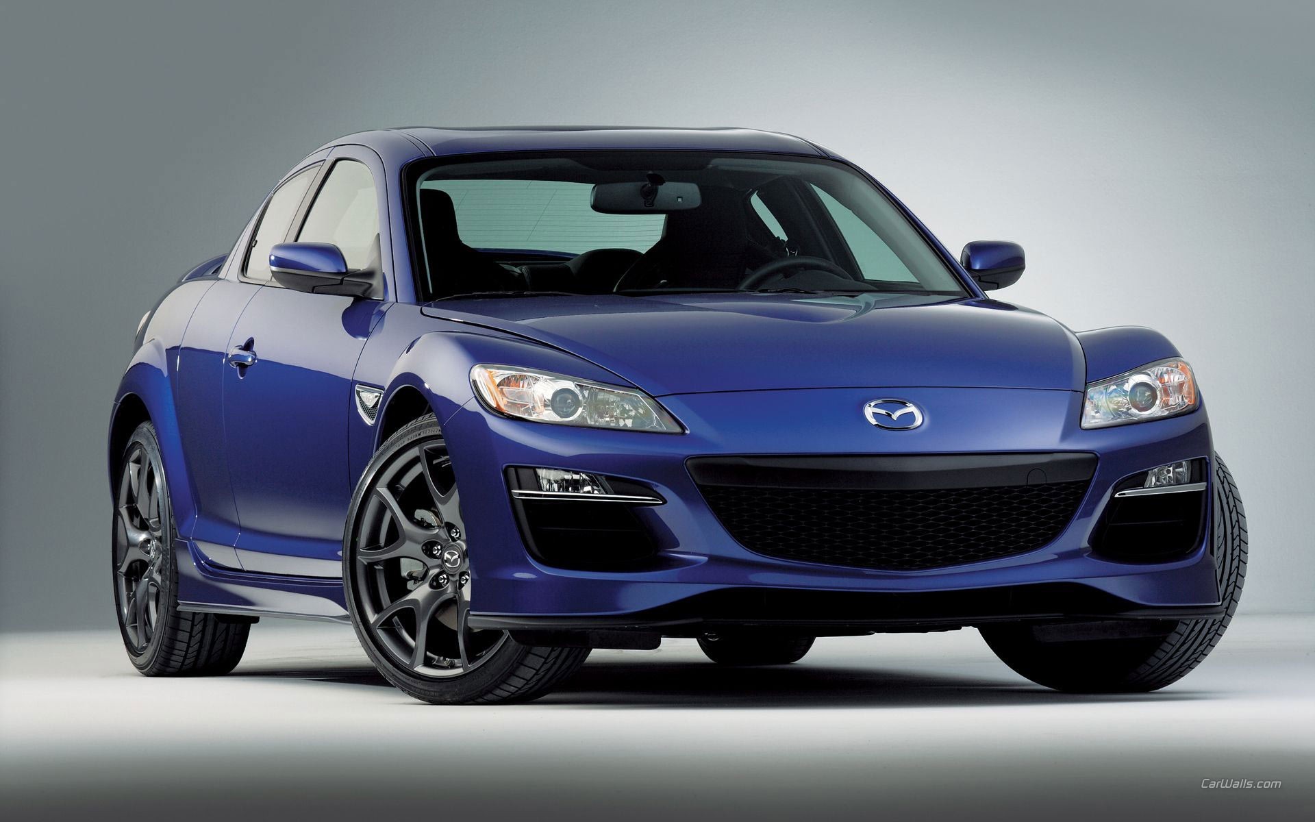 General 1920x1200 Mazda RX-8 blue cars Mazda Japanese cars car vehicle sports car simple background watermarked