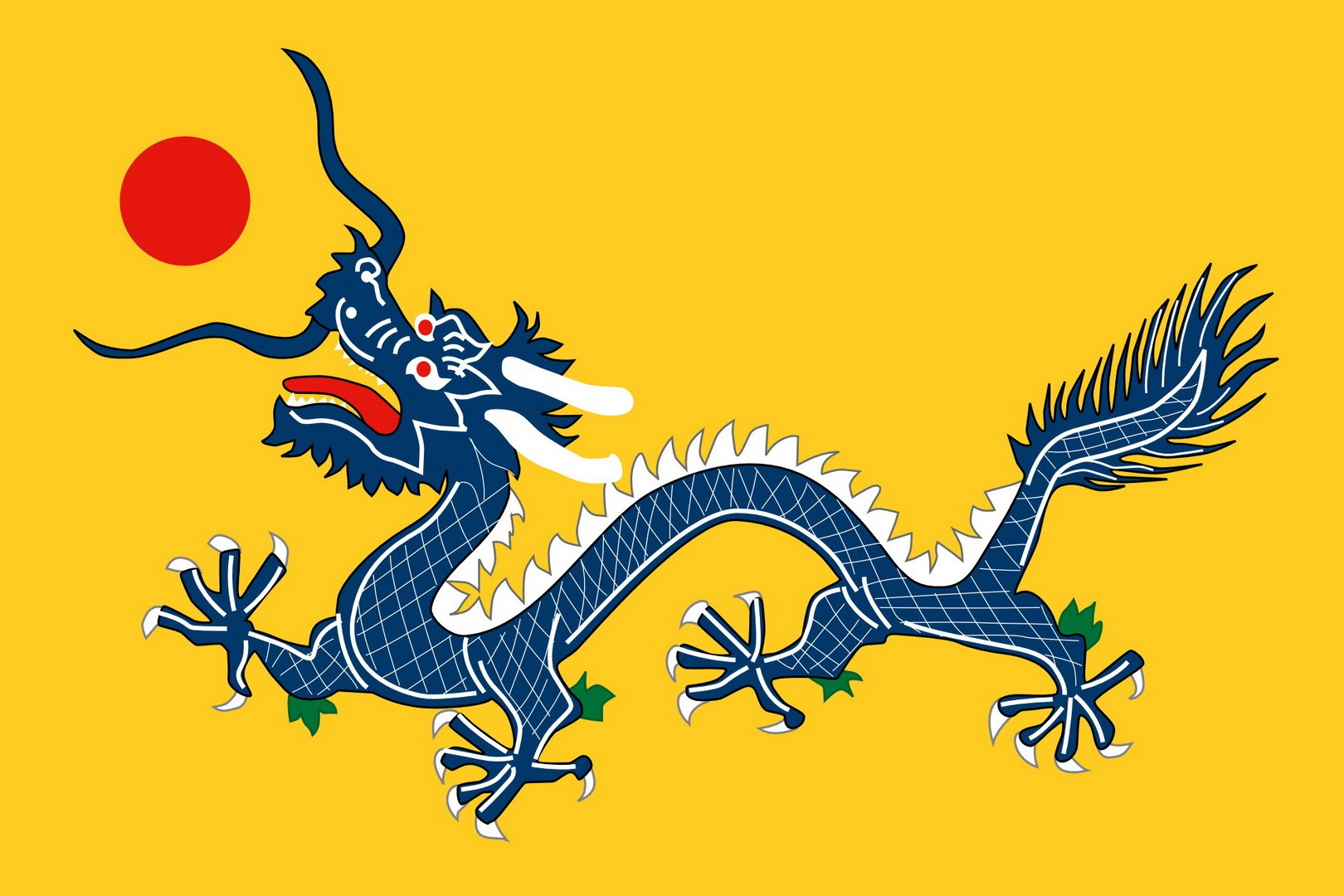 General 1620x1080 Chinese dragon dragon Asia artwork yellow background Chinese simple background
