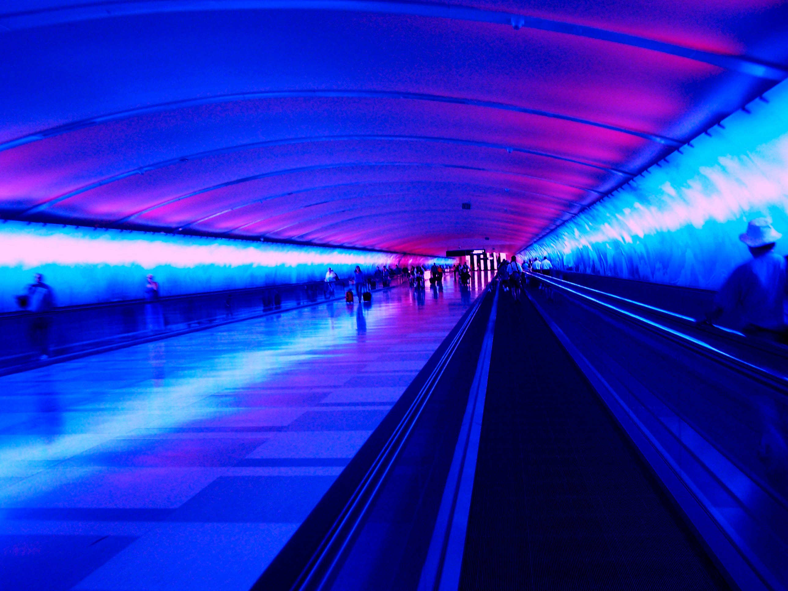 General 2576x1932 airport hallway blue photography cyan