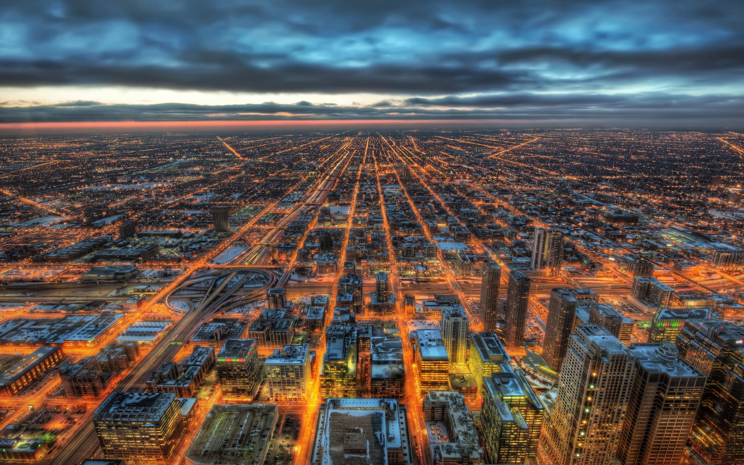 General 2560x1600 town city cityscape Chicago HDR USA