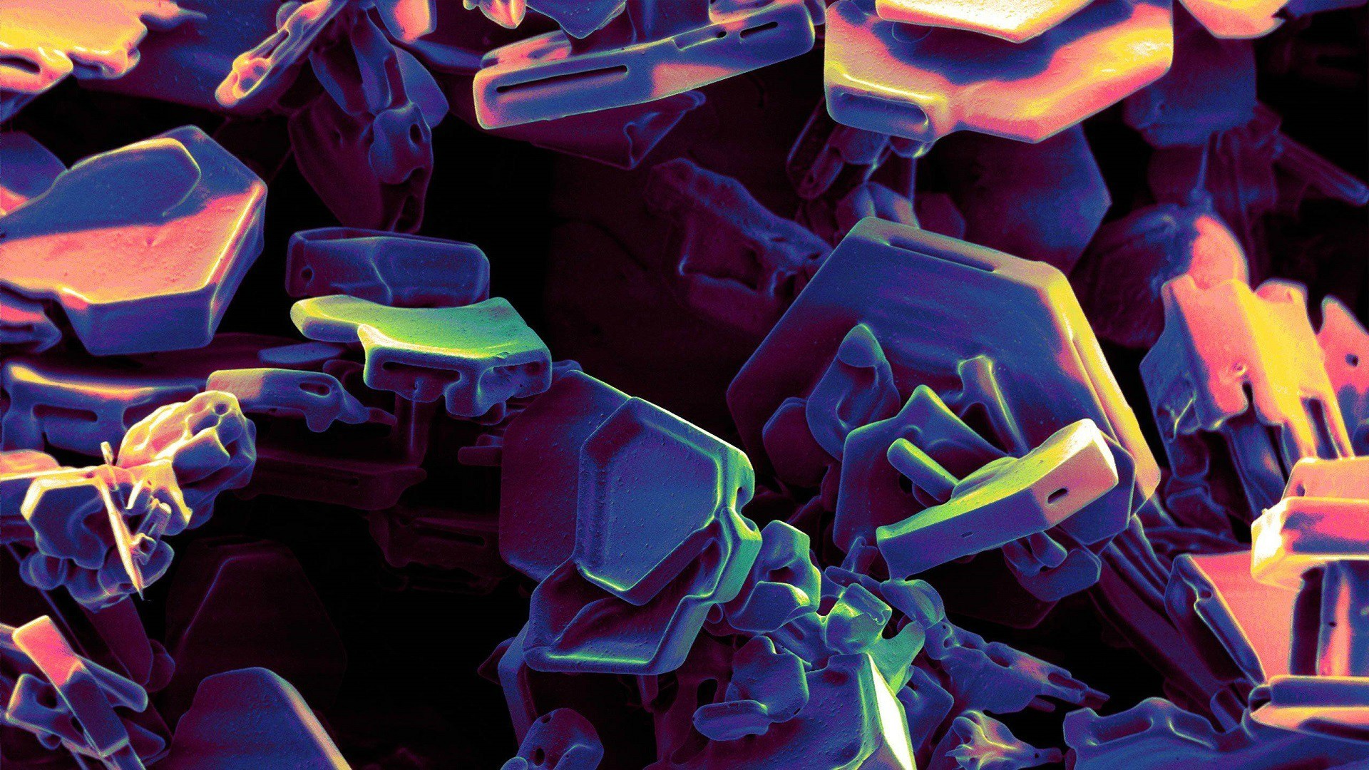 General 1920x1080 digital art microscopic abstract 3D Abstract CGI