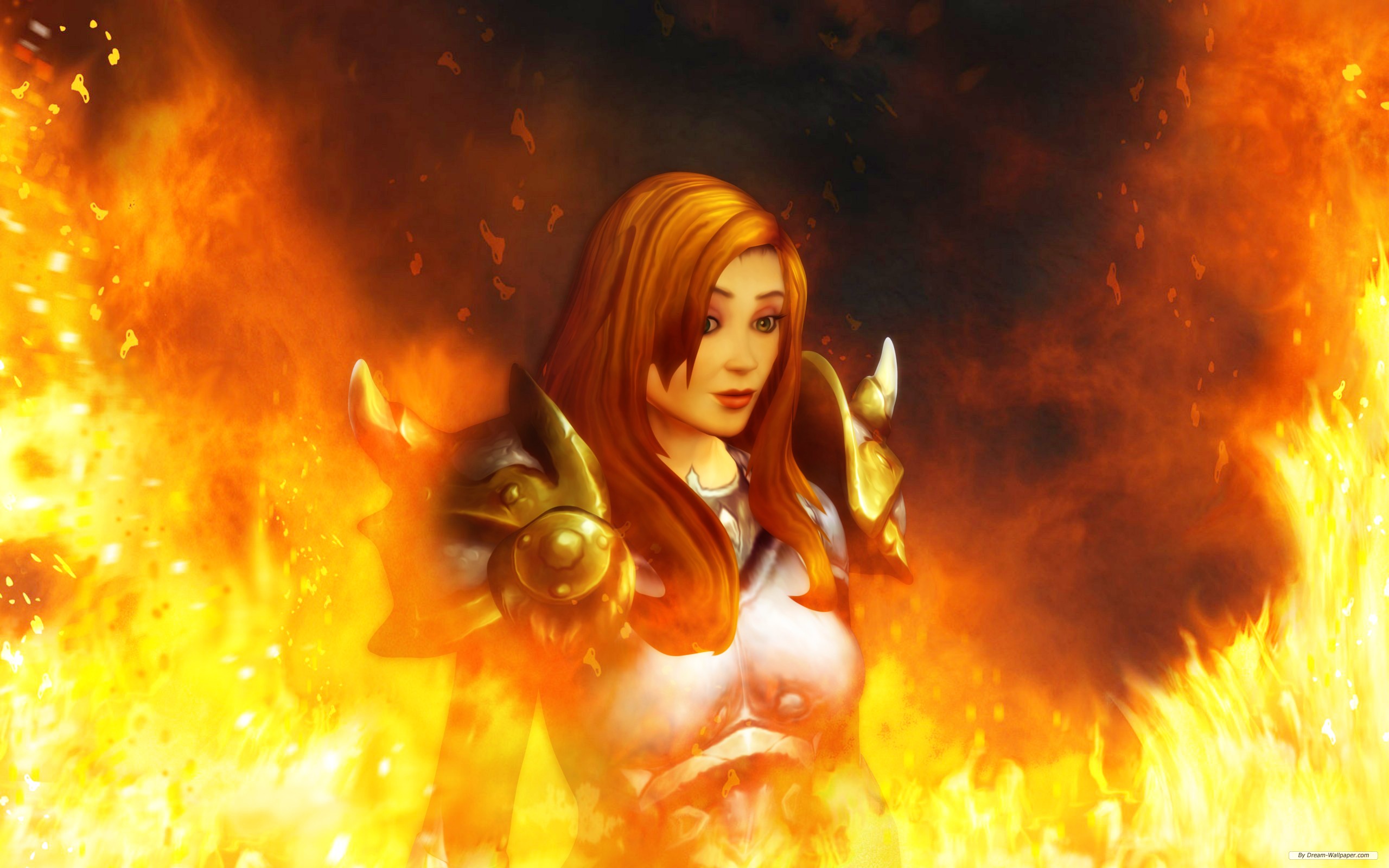 General 2560x1600 fire fantasy art fantasy girl