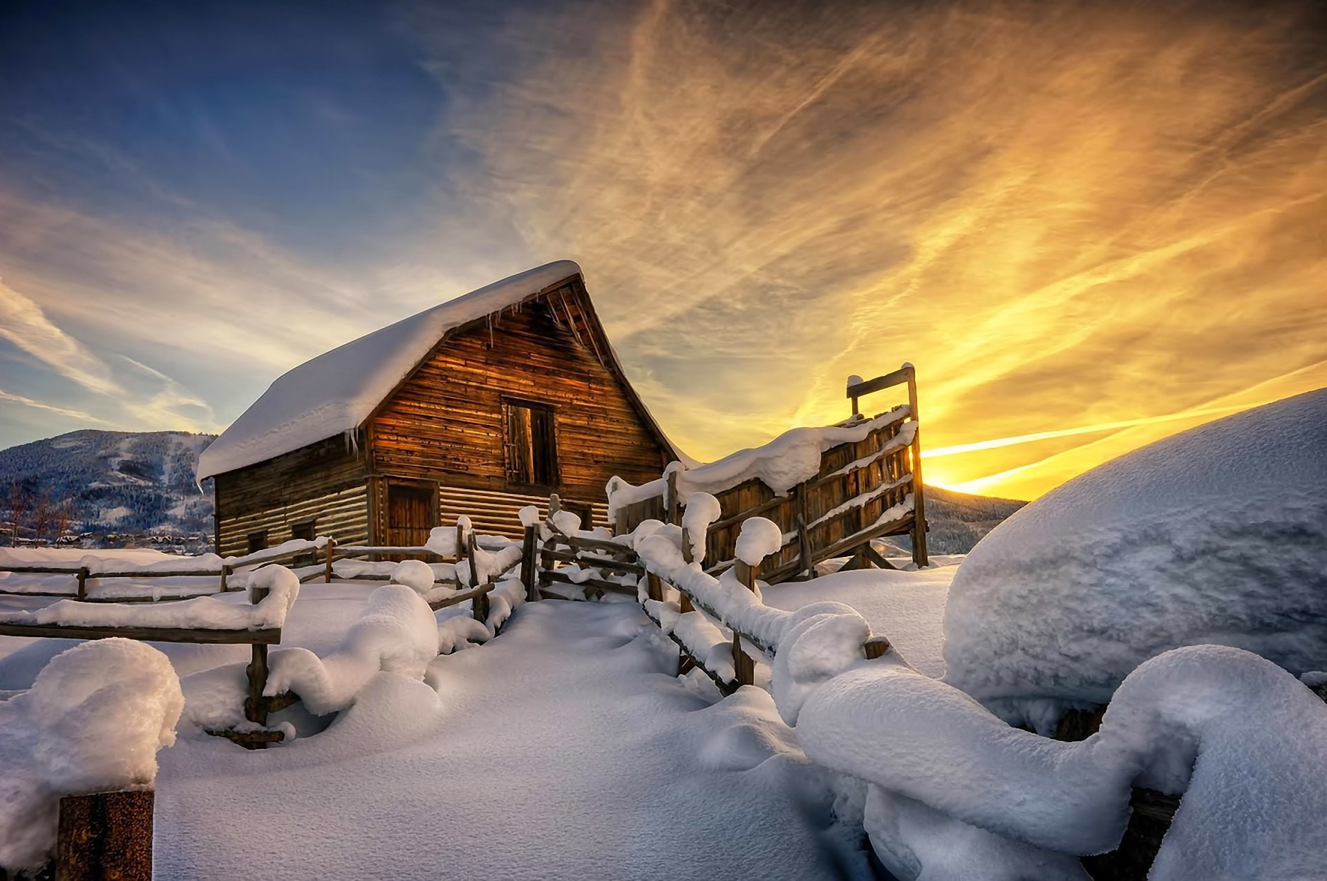 General 1920x1275 snow outdoors winter sky cold ice hut sunlight