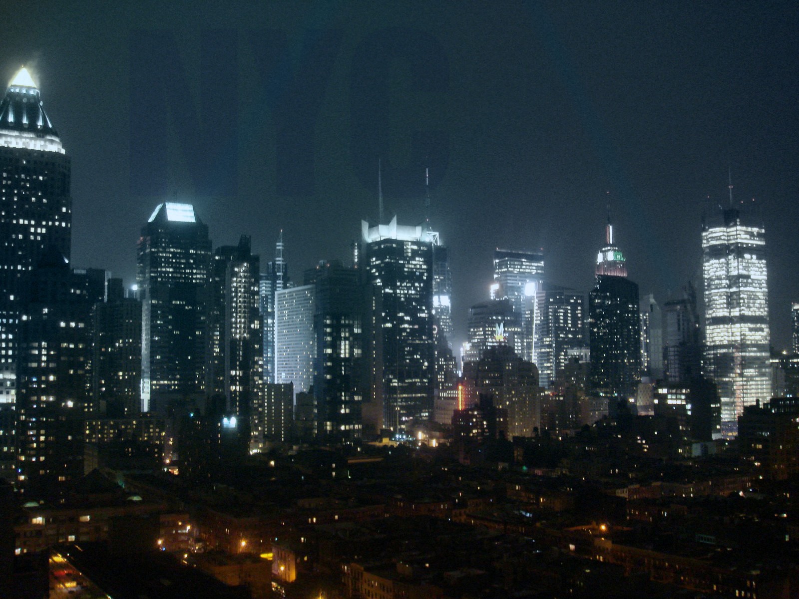 General 1600x1200 New York City city city lights USA typography night skyline cityscape