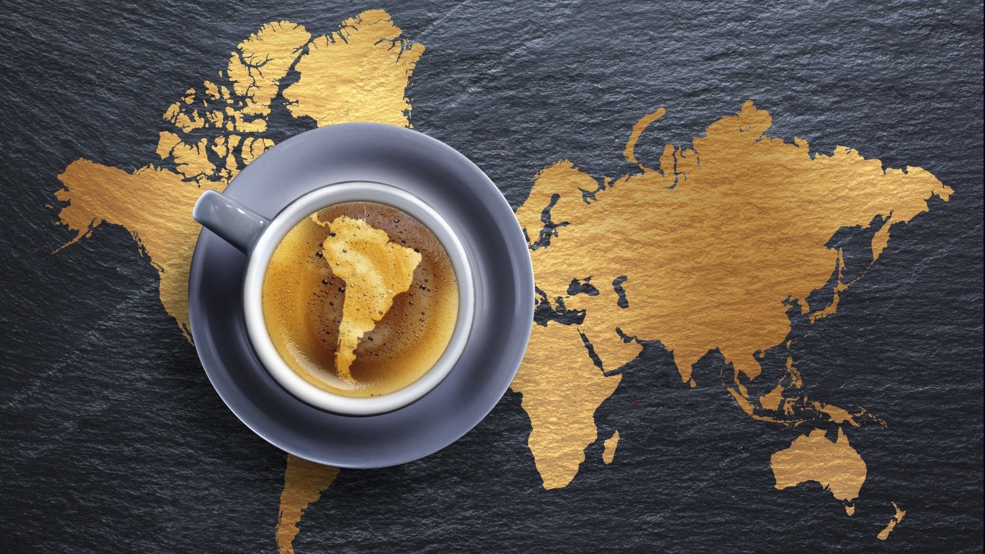 General 1920x1080 coffee map continents photo manipulation South America Earth Brazil wood world map