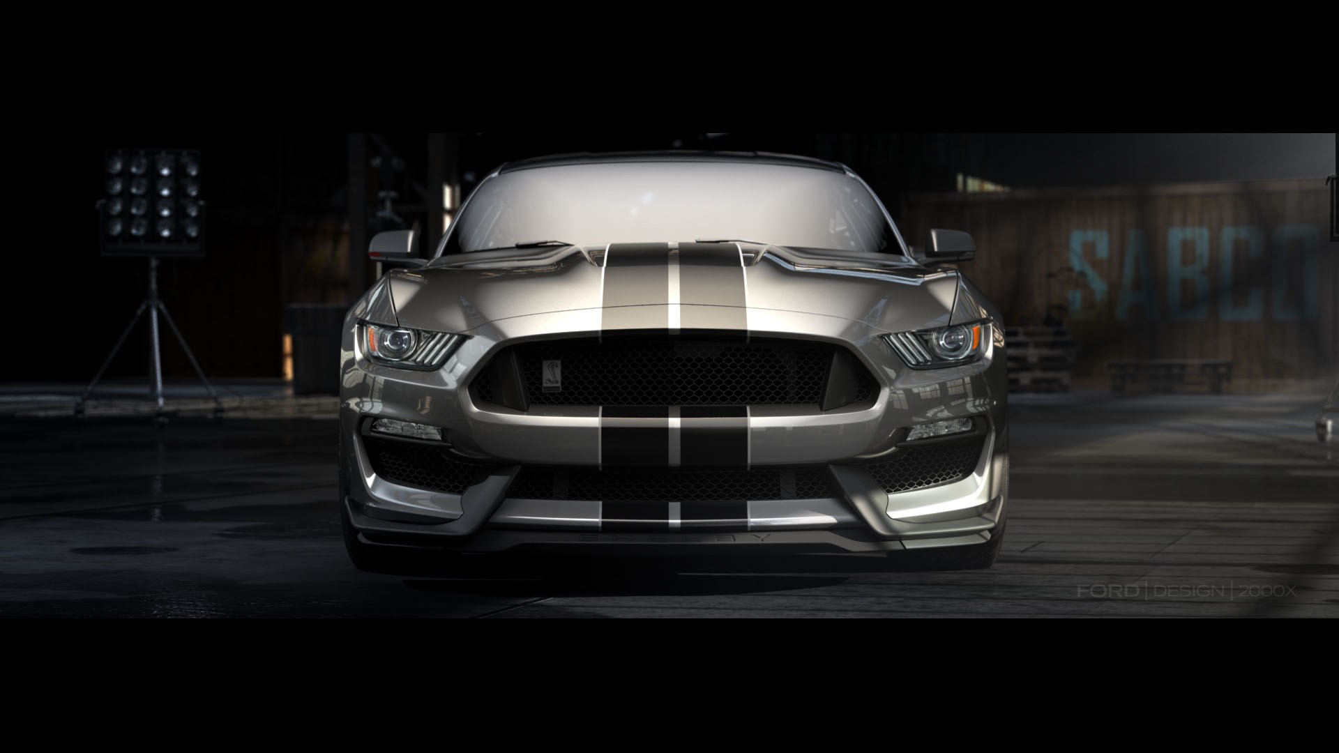 General 1920x1080 car Ford Mustang Shelby Ford Ford Mustang Shelby vehicle silver cars racing stripes American cars