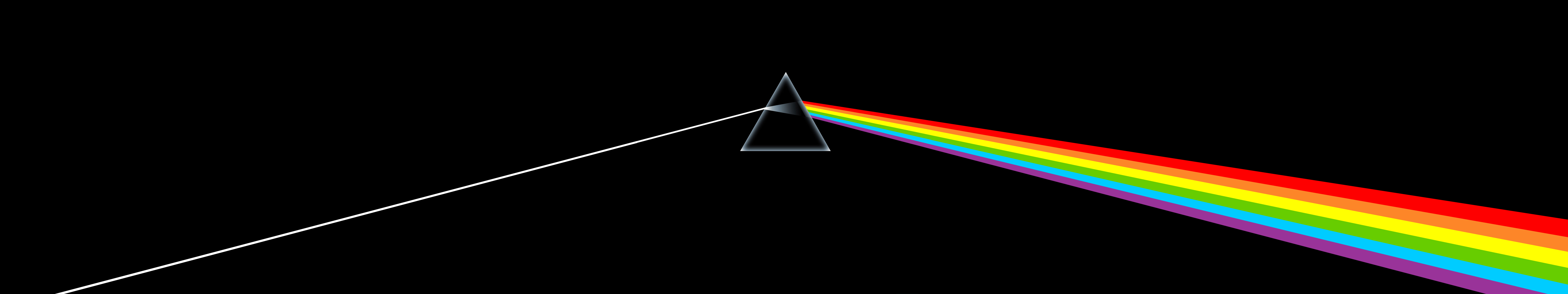 General 5760x1080 prism Pink Floyd black The Dark Side of the Moon simple background music triangle geometric figures band