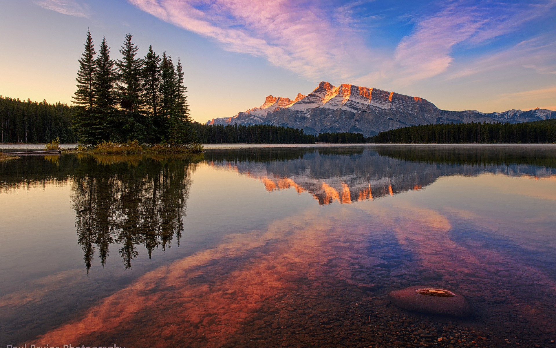 General 1920x1200 Banff National Park Canada nature landscape reflection water