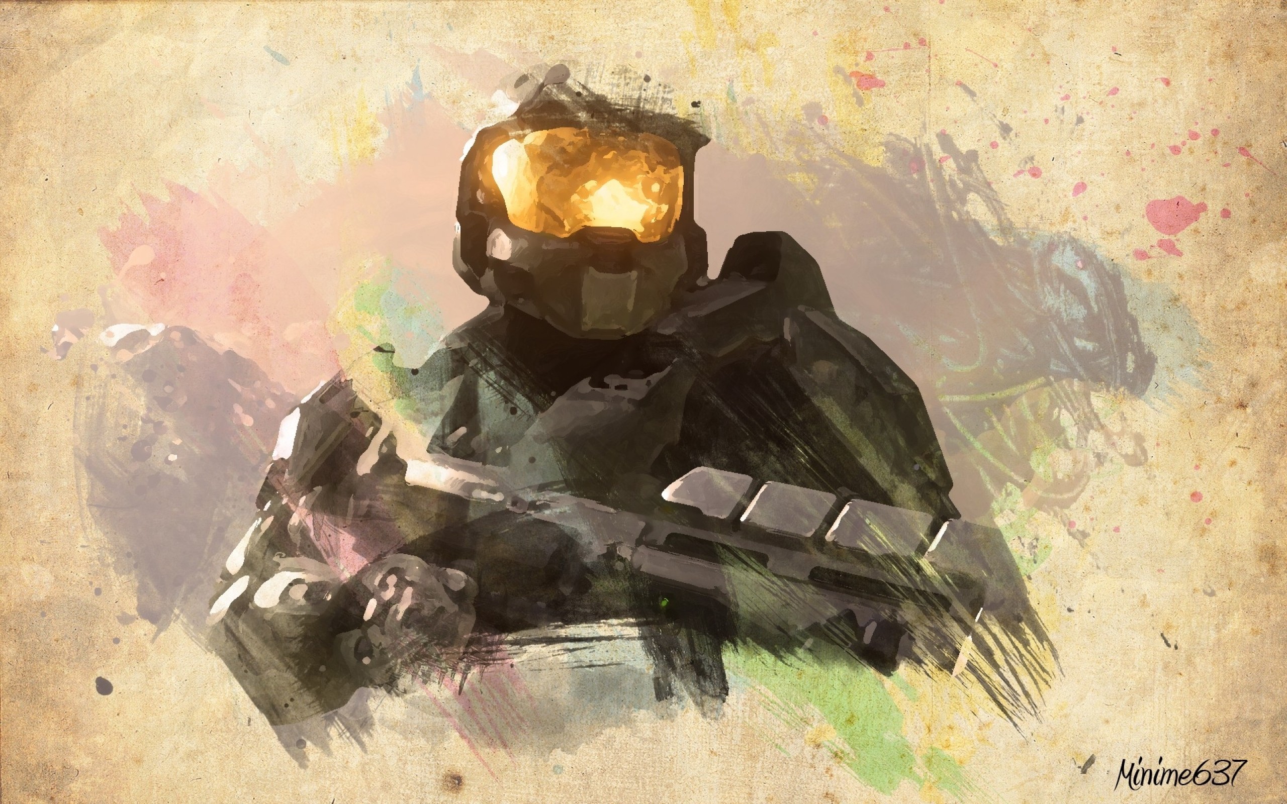 General 2560x1600 Halo (game) Xbox video games science fiction video game art fan art Master Chief (Halo) artwork armor futuristic